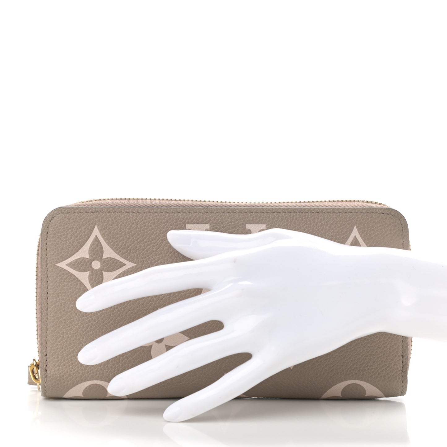 Empreinte Monogram Giant Zippy Wallet Tourterelle Creme