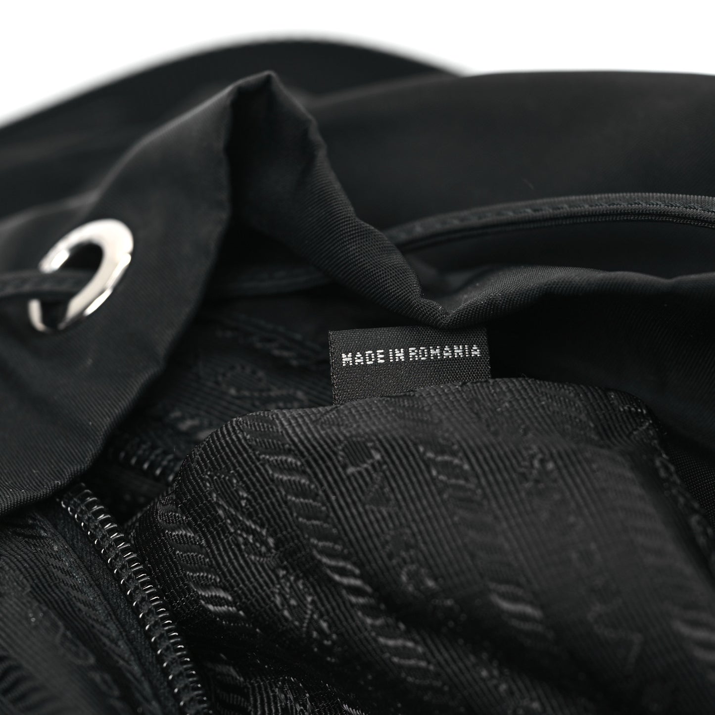 Tessuto Nylon Saffiano Vela Backpack Black