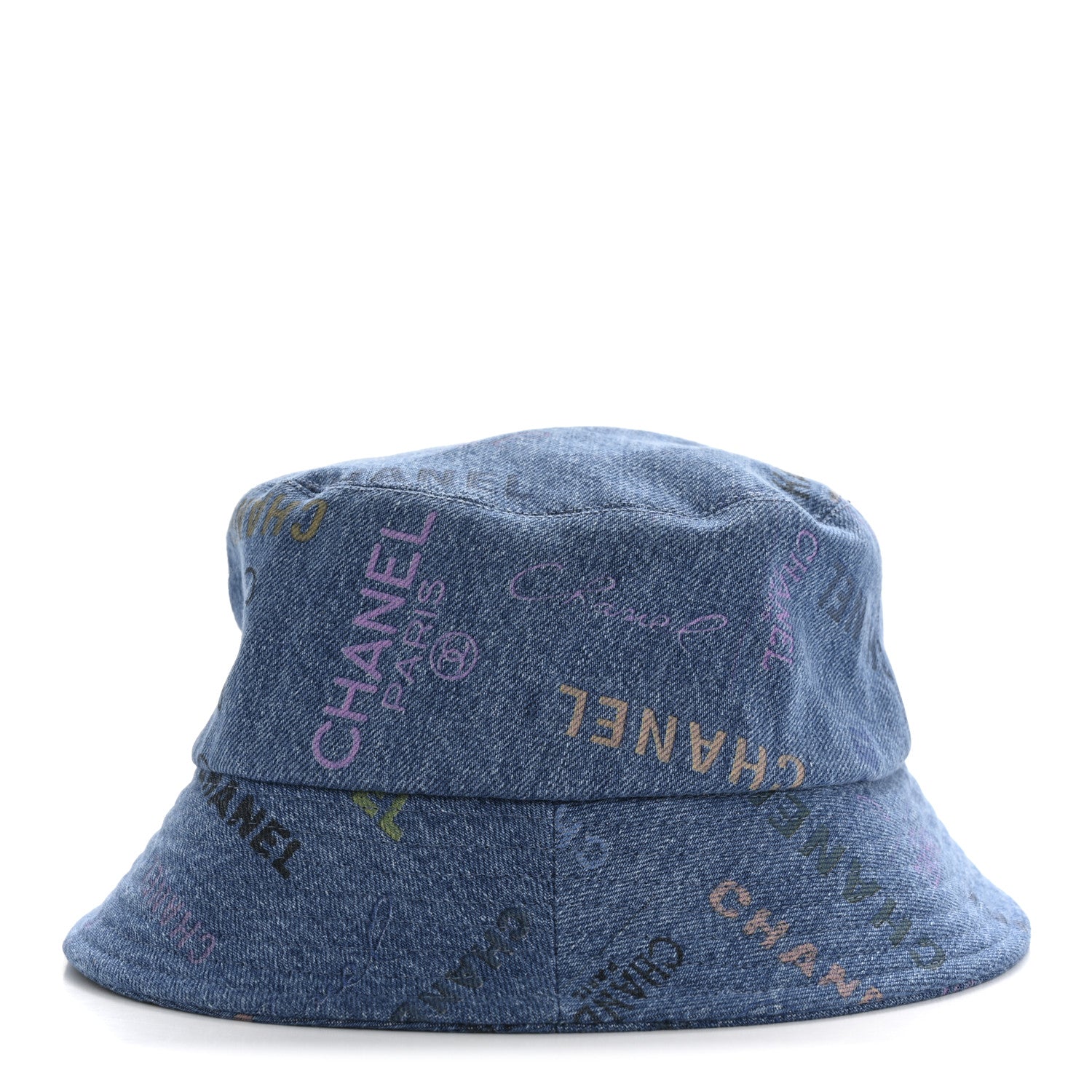 Chanel Denim Mood Cloche Bucket Hat L Blue 4 of 9