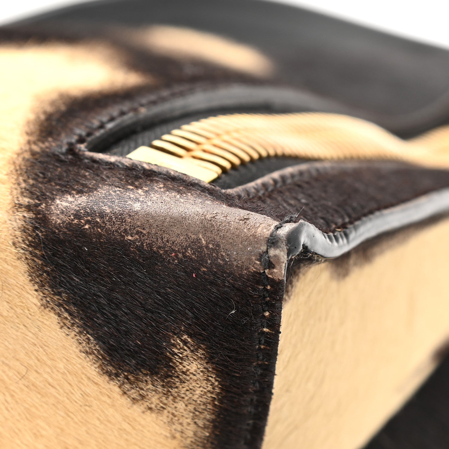 Tom Ford Calf Hair Tie Dye Small Alix Padlock Zip Hobo Bag 8 of 11