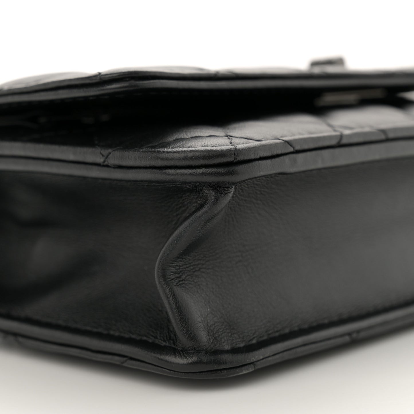 Aged Calfskin Quilted Reissue Wallet On Chain WOC So Black