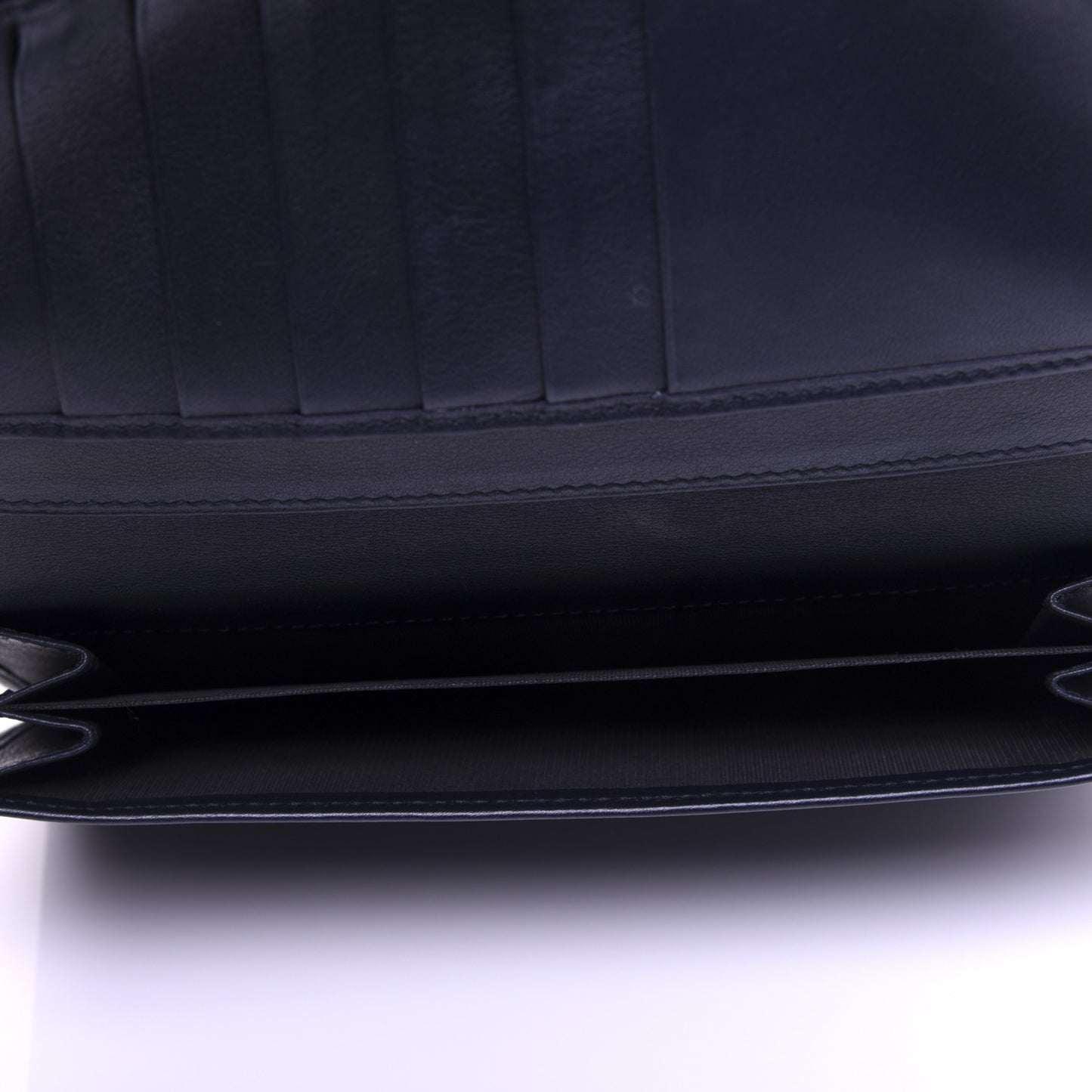 Microguccissima Continental Flap Wallet Navy