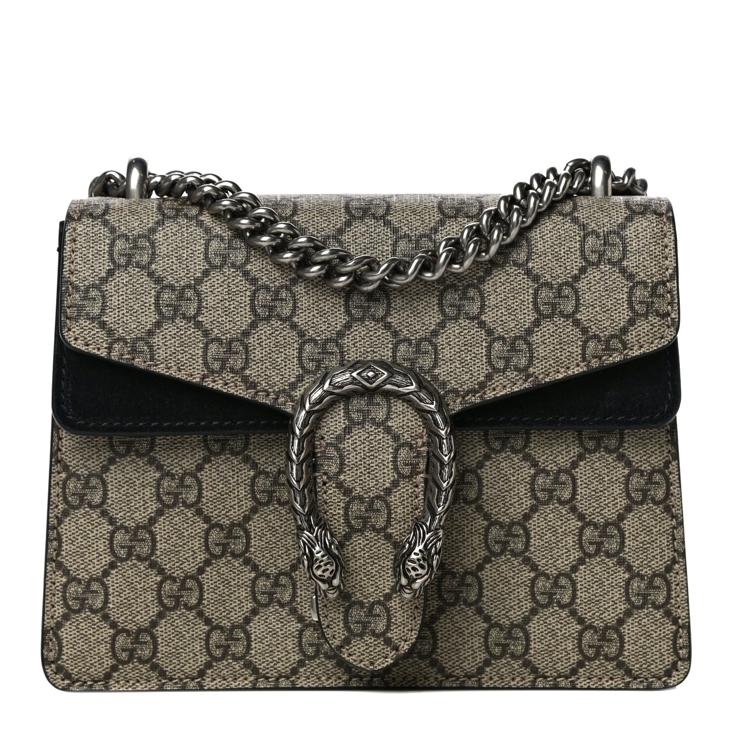 GG Supreme Monogram Mini Dionysus Shoulder Bag Black