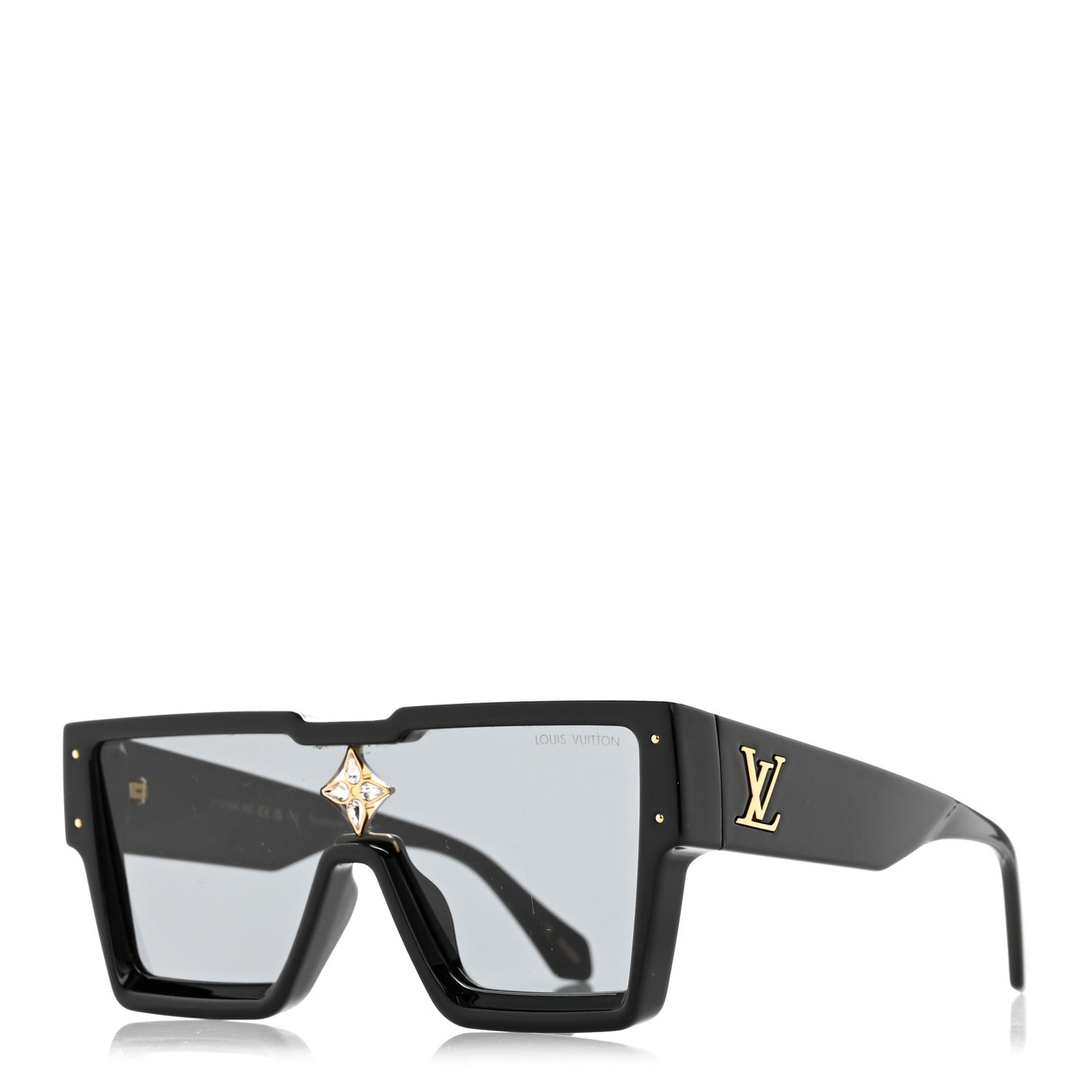 Acetate Swarovski Crystal Cyclone Sunglasses Z1578W Black
