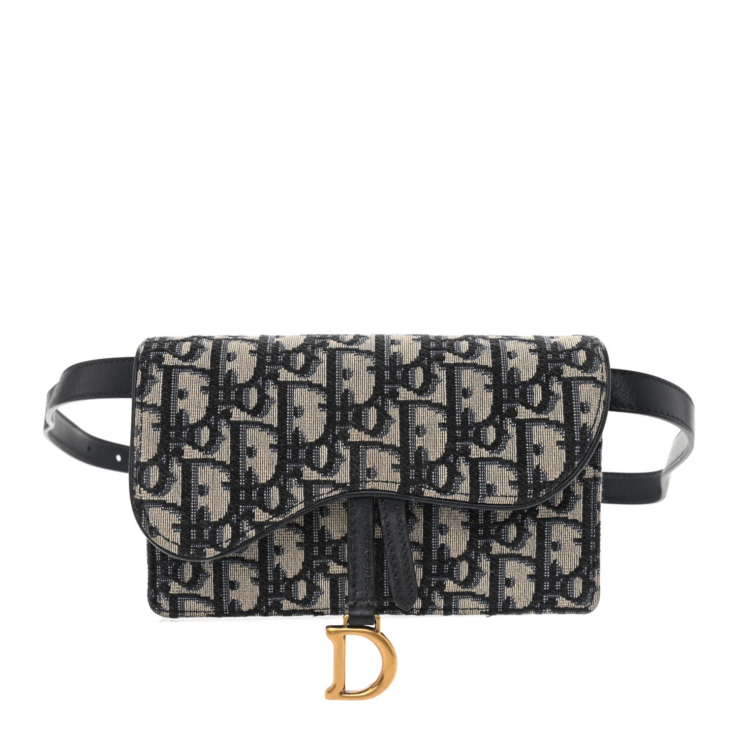 Christian Dior Oblique Saddle Belt Bag Blue 1 of 11