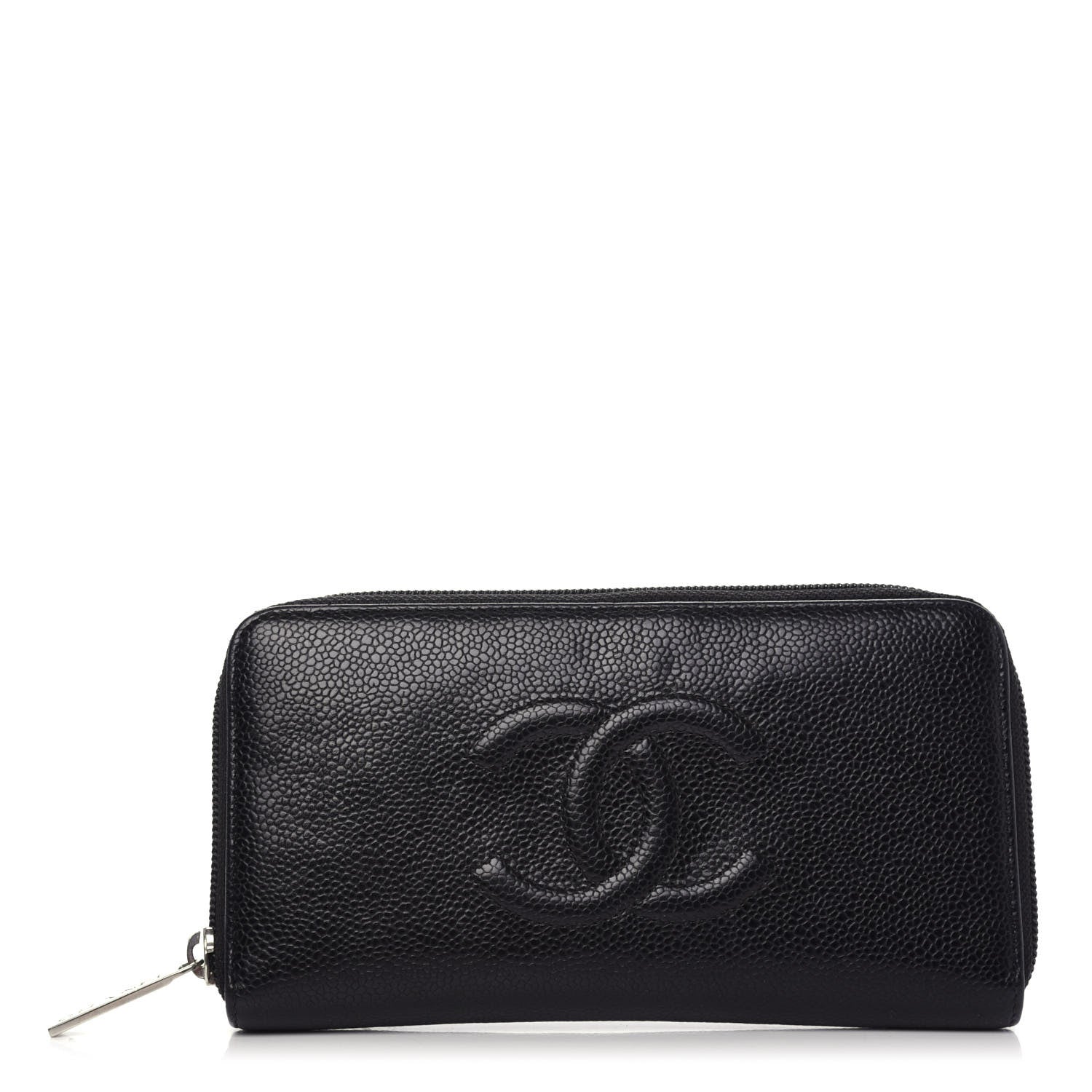 Chanel Caviar Timeless CC Large Gusset Zip Around Wallet Black 1 of 10