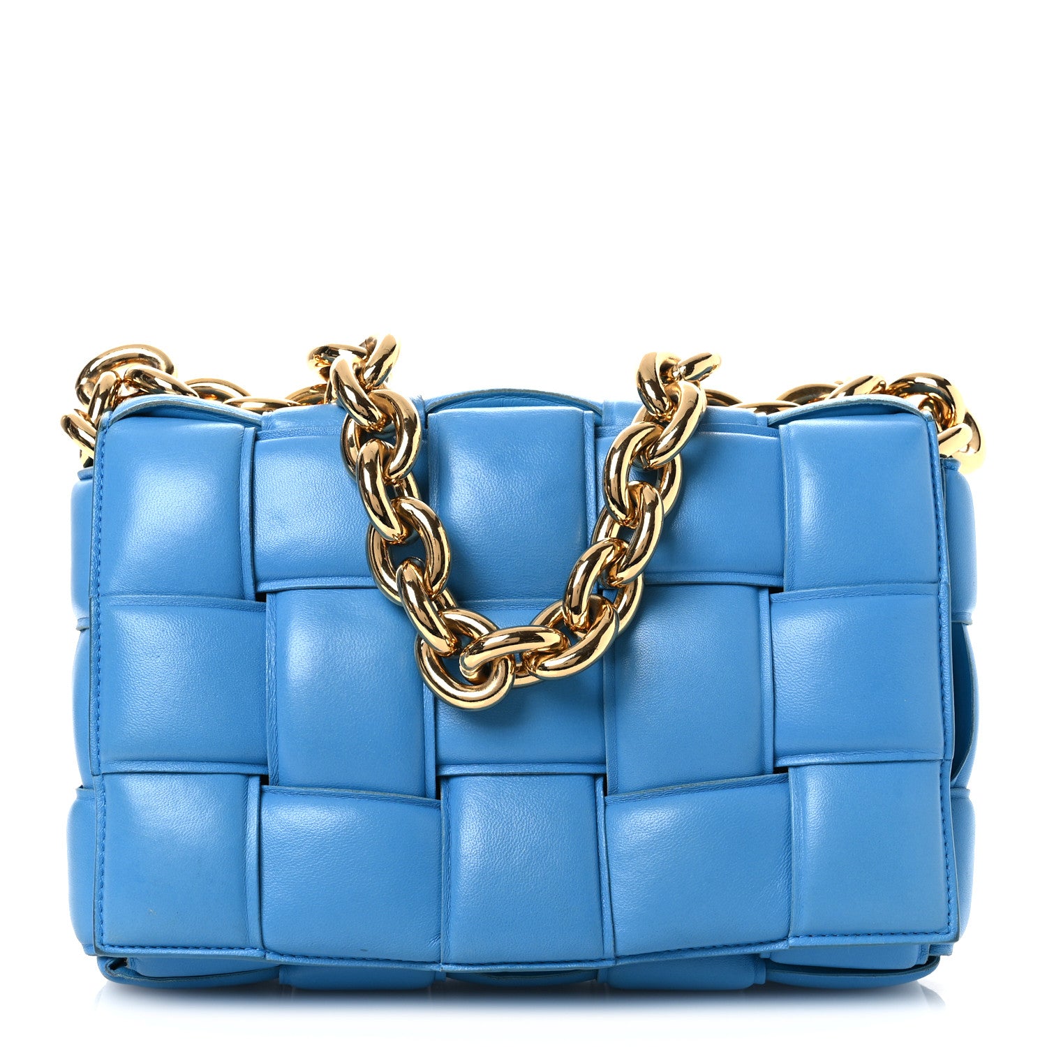 Bottega Veneta Lambskin Maxi Intrecciato Padded Chain Cassette