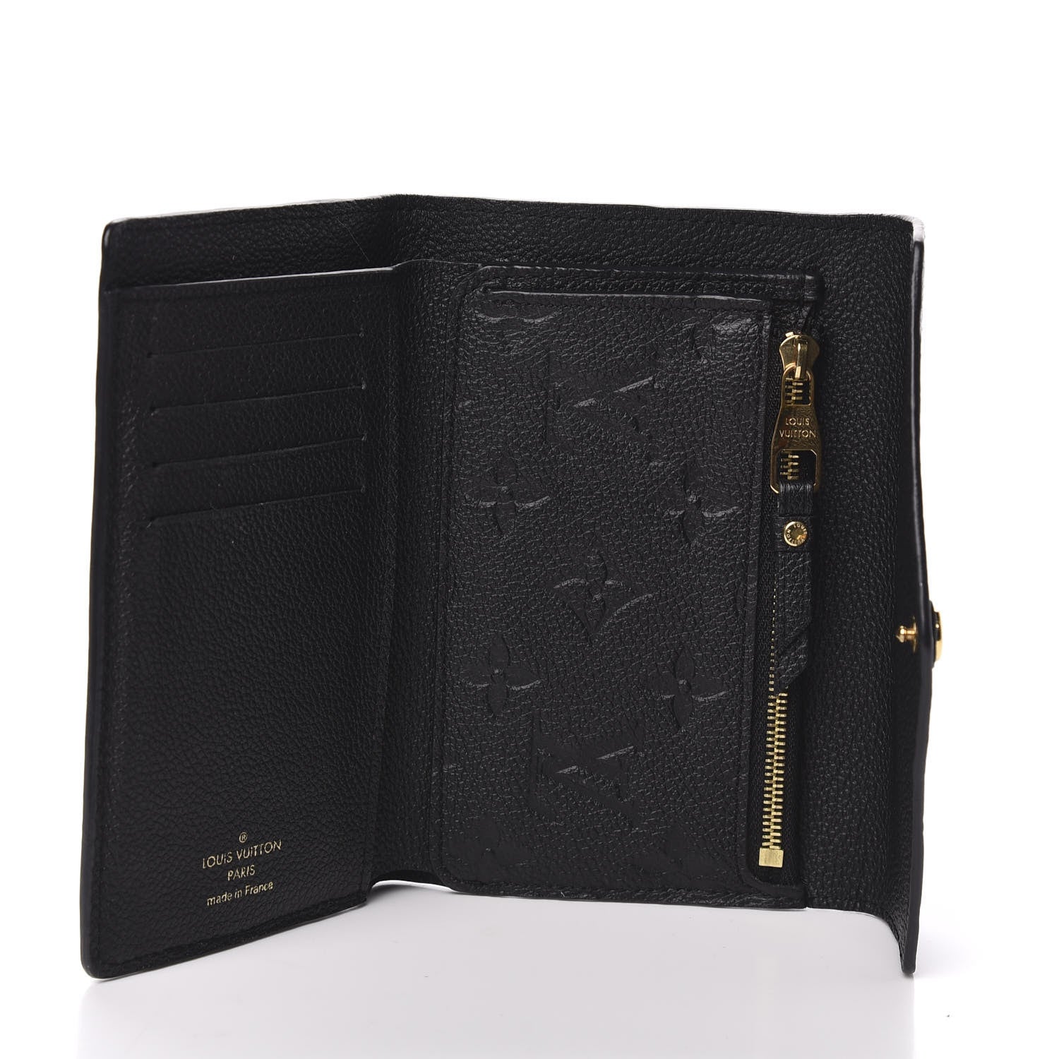 Louis Vuitton Empreinte Compact Curieuse Wallet Black 5 of 7
