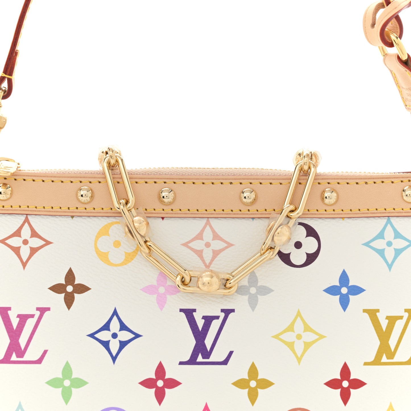 LV X TM Monogram Multicolor Pochette Accessories White