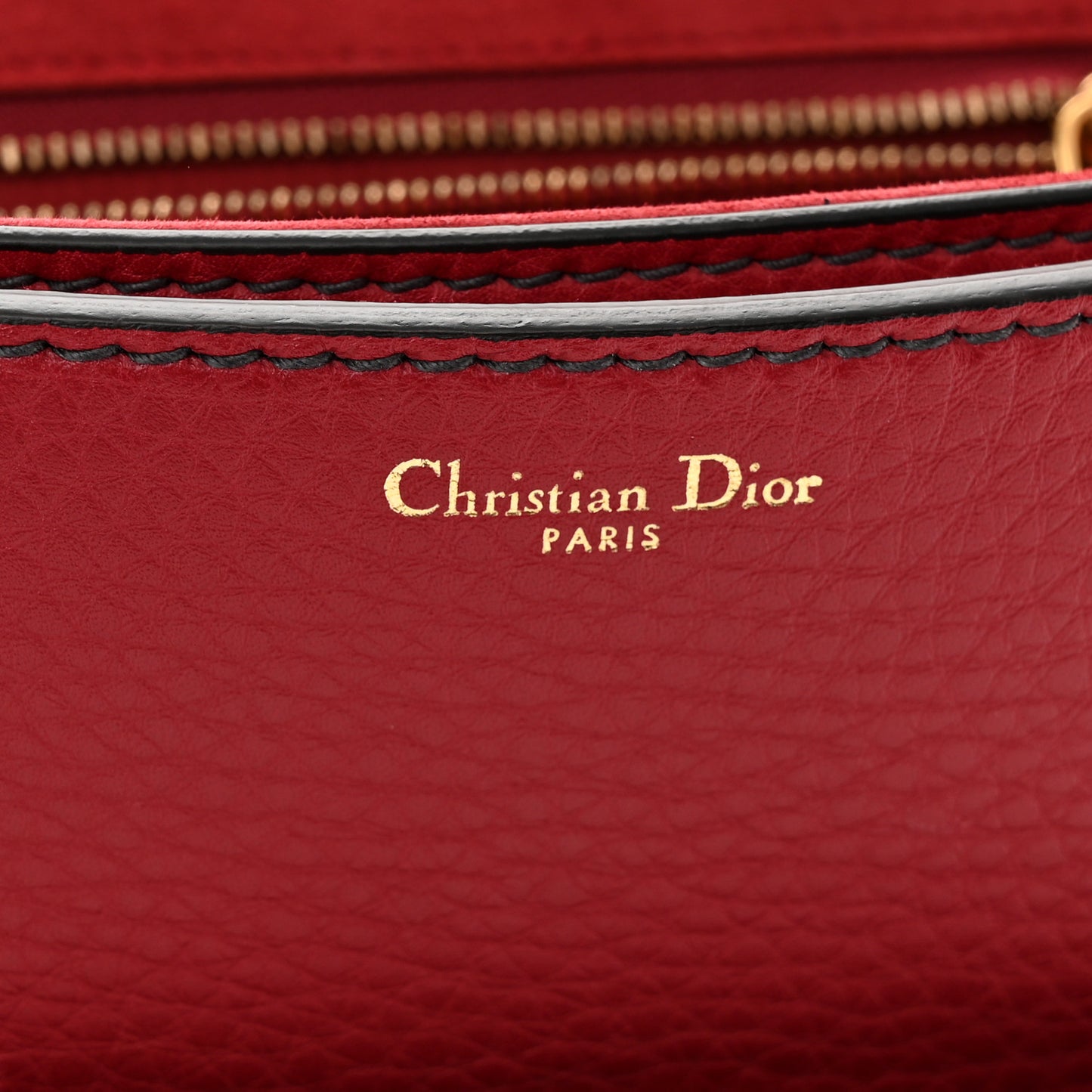 Calfskin Dio(r)evolution Flap Bag Red