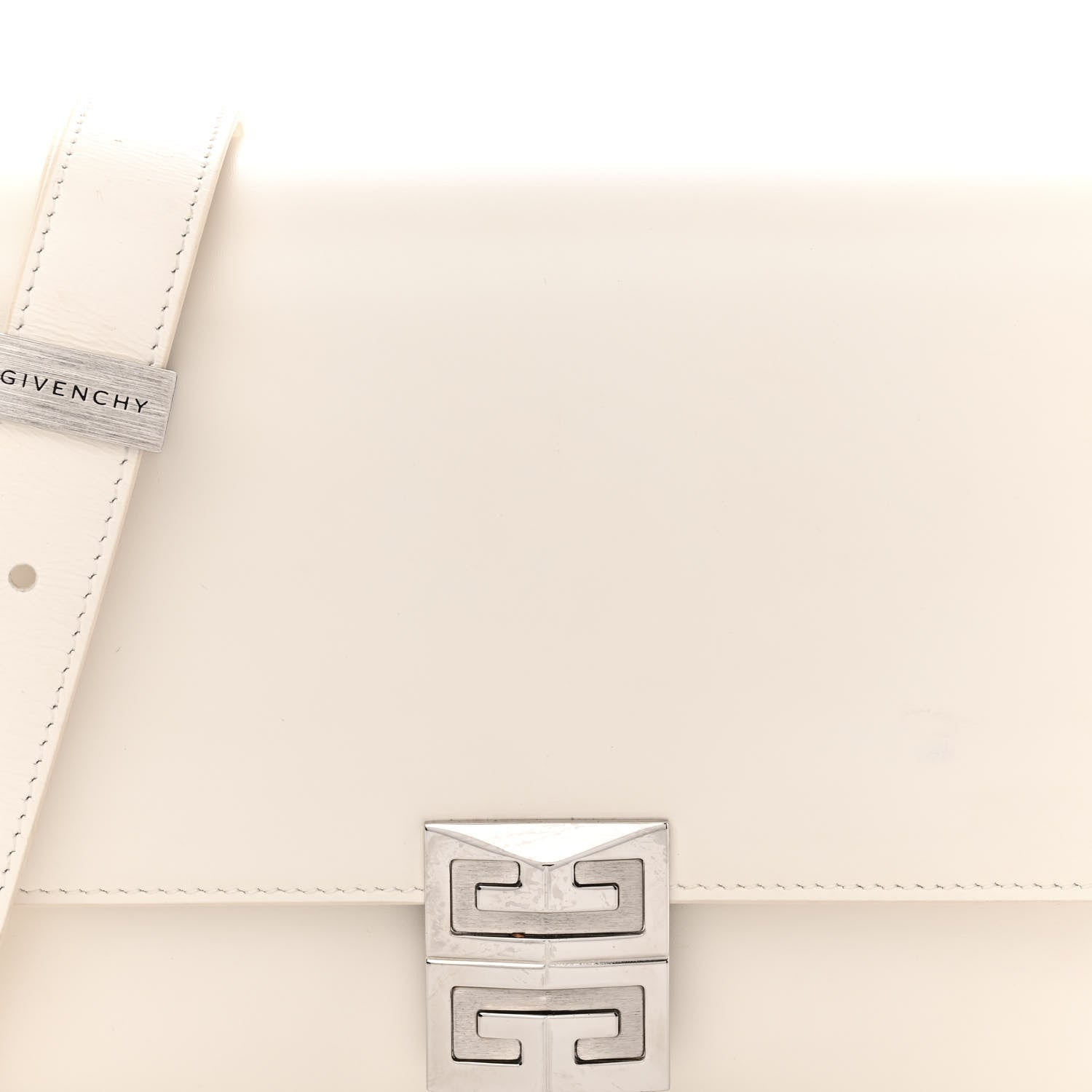 Givenchy Box Calfskin Medium 4G Shoulder Bag Ivory 7 of 17