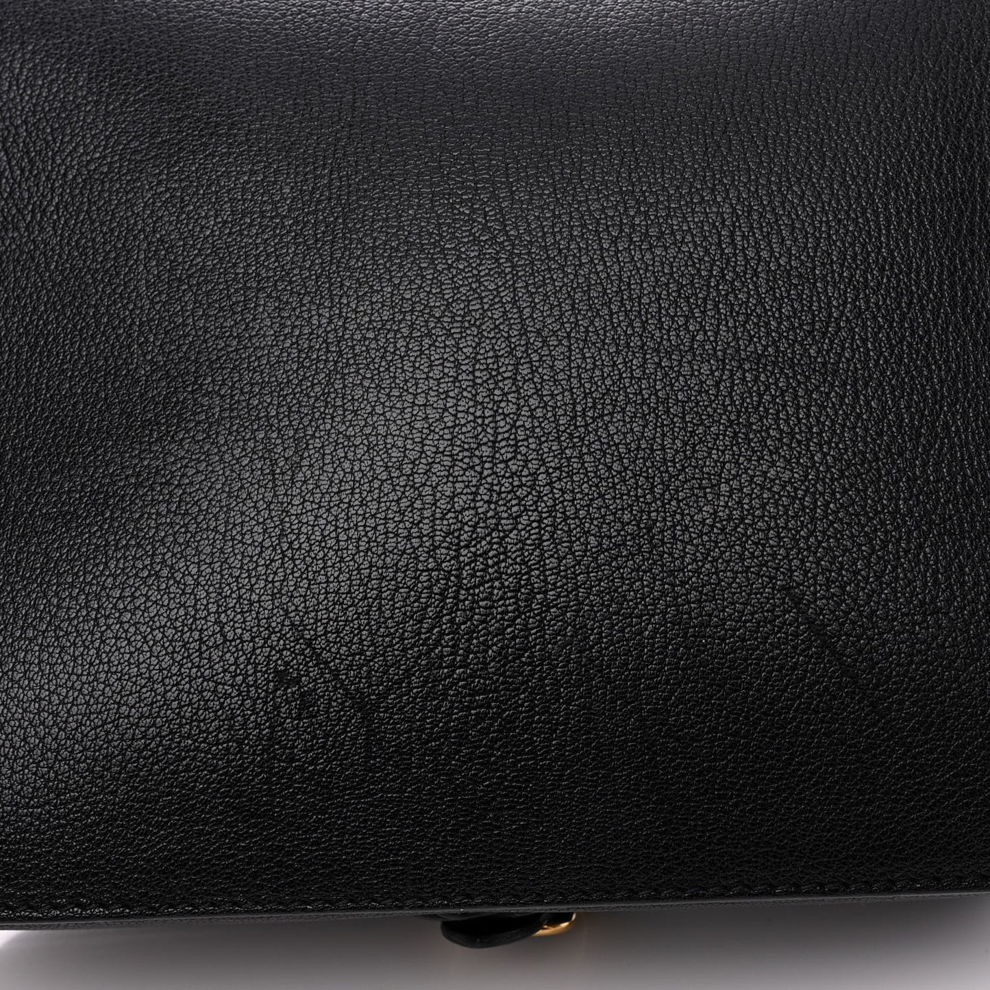 Calfskin Square Satchel Black