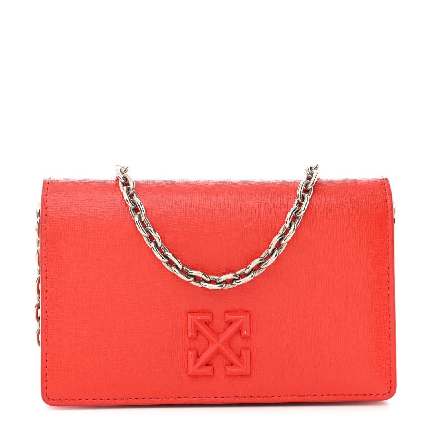 Off-White Saffiano Jitney 0.5 Shoulder Bag Red 1774396 – FASHIONPHILE