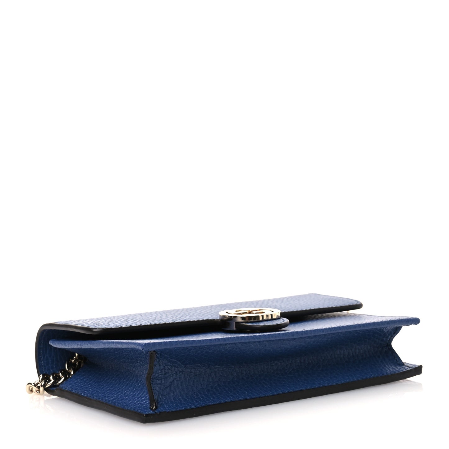 Dollar Calfskin Interlocking G Chain Wallet Caspian