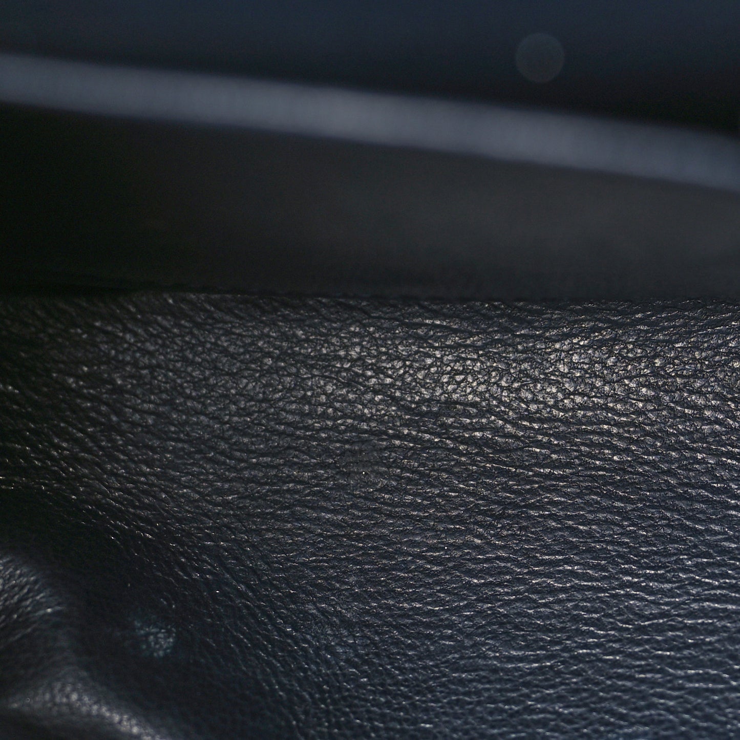 Lambskin Quilted Medium Double Flap Navy