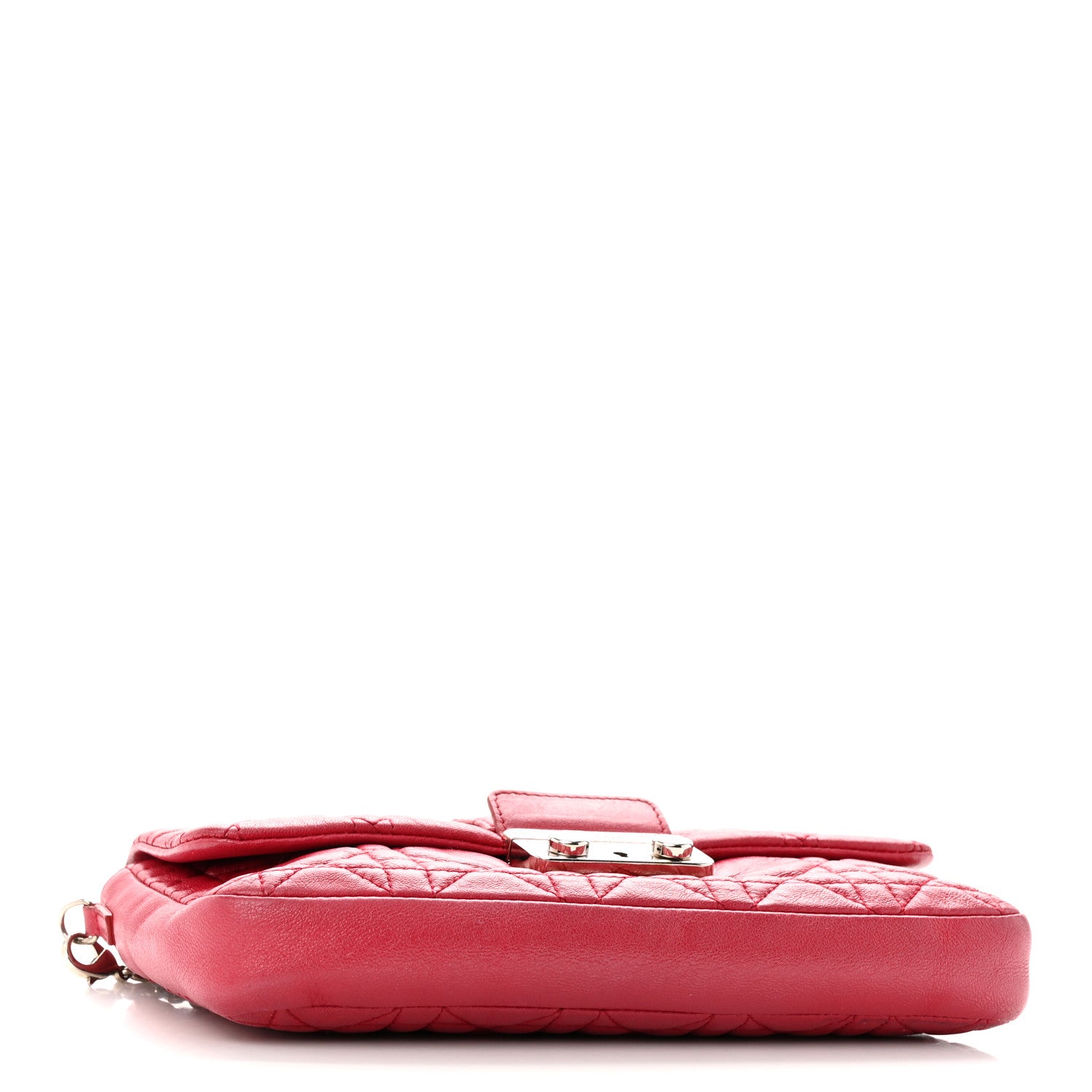 Christian Dior Lambskin Cannage Miss Dior Promenade Pouch Fuchsia 4 of 10