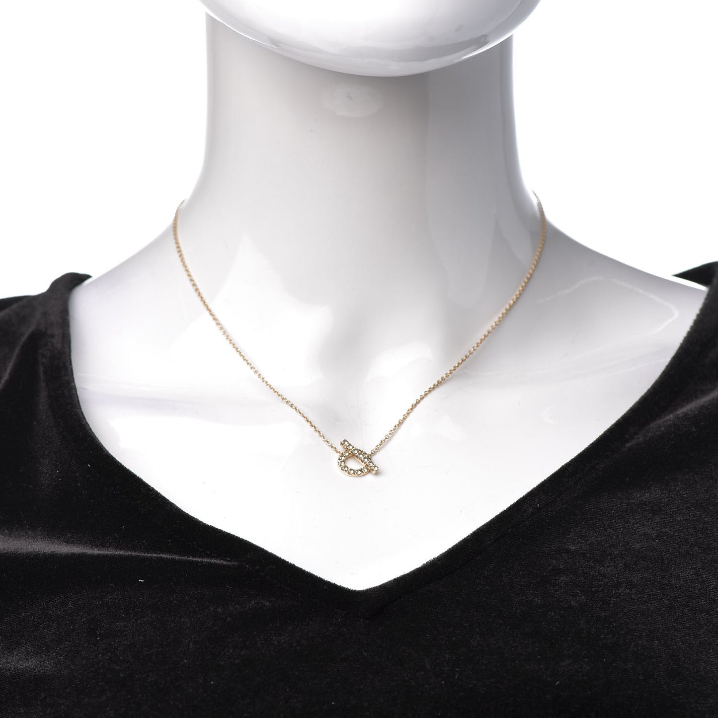18K Rose Gold Green Sapphire Finesse Pendant Necklace