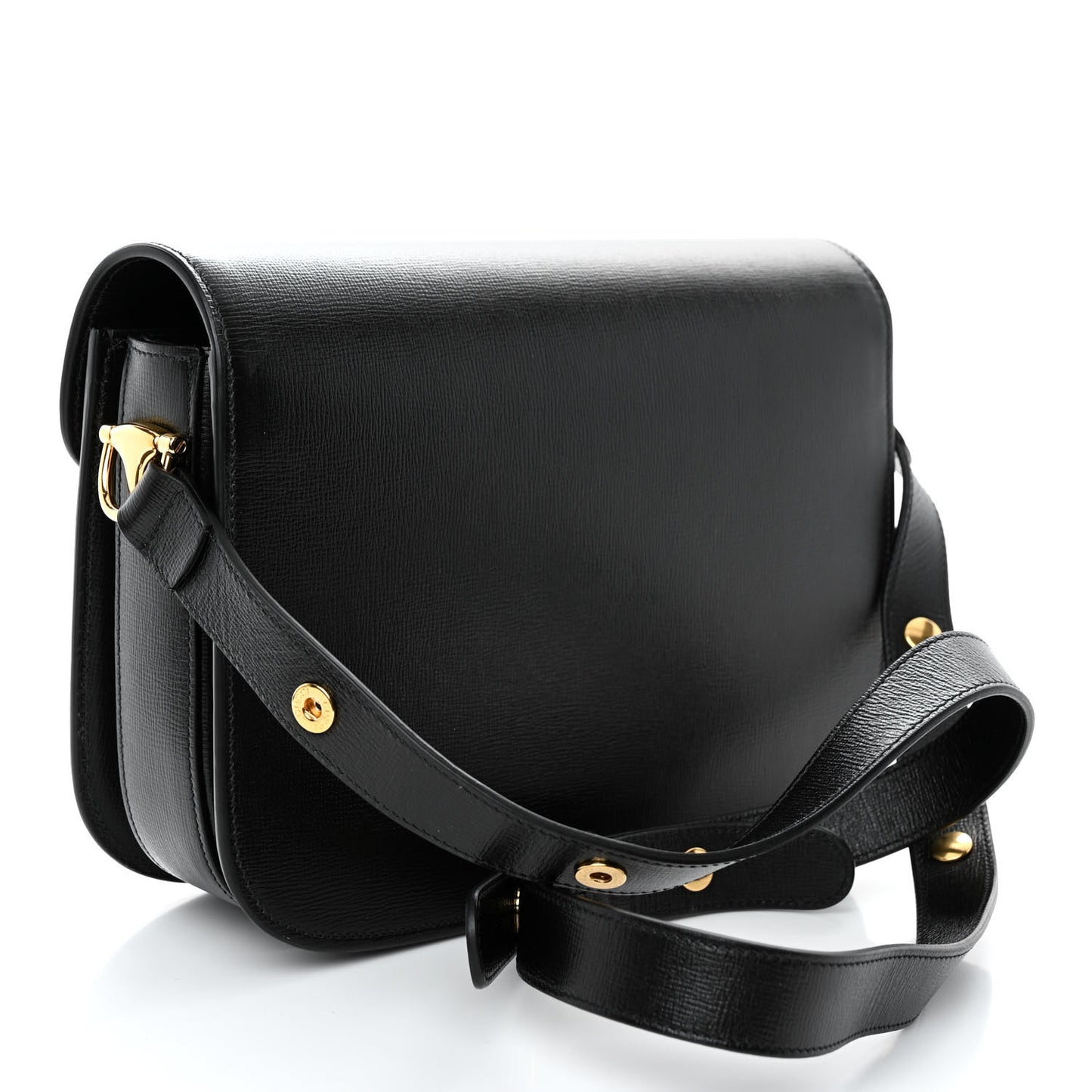 Azalea Calfskin Horsebit 1955 Shoulder Bag Black
