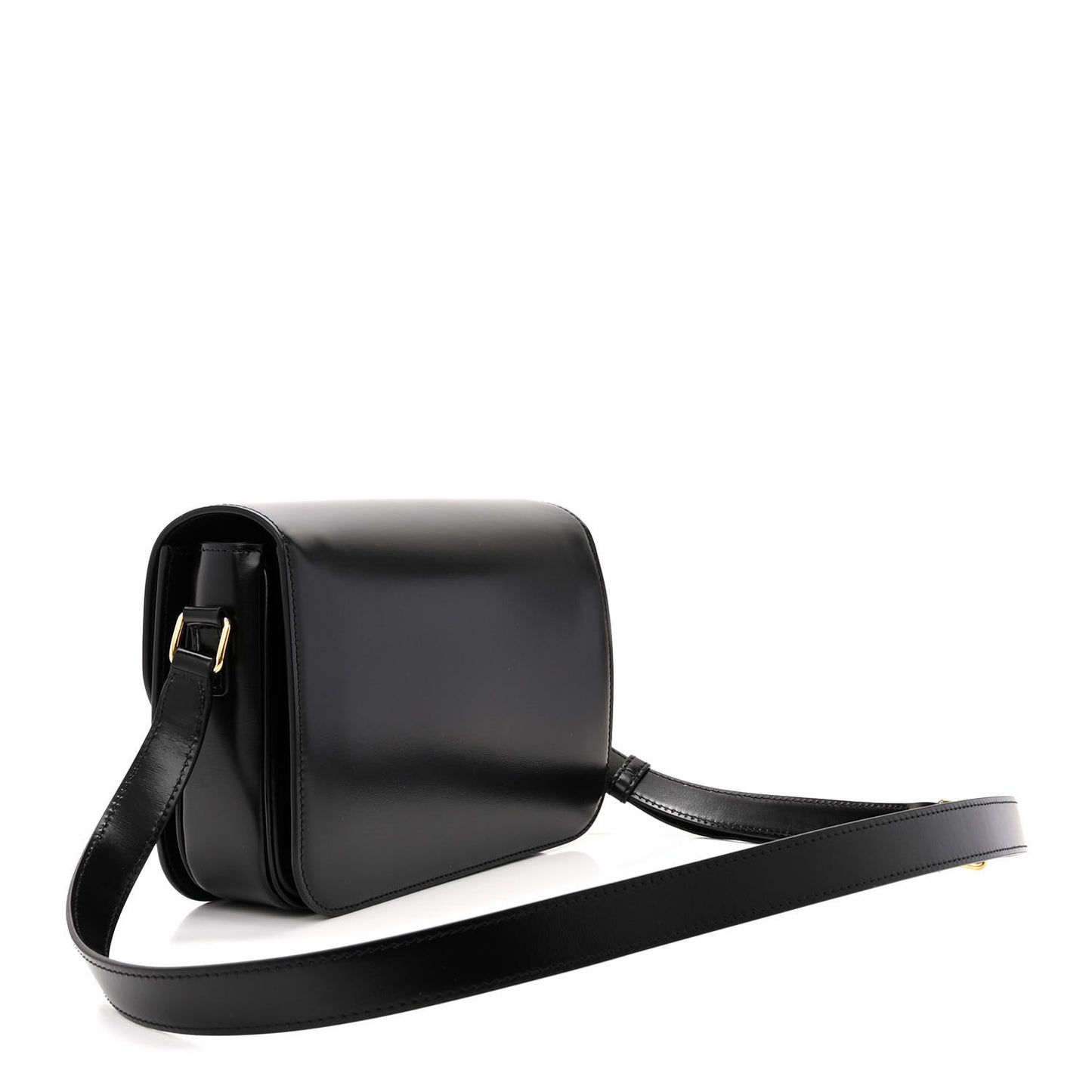Shiny Calfskin Medium Triomphe Black
