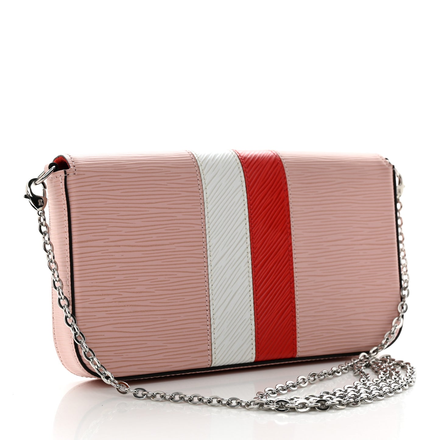 Epi Pochette Felicie Rose Ballerine Stripe