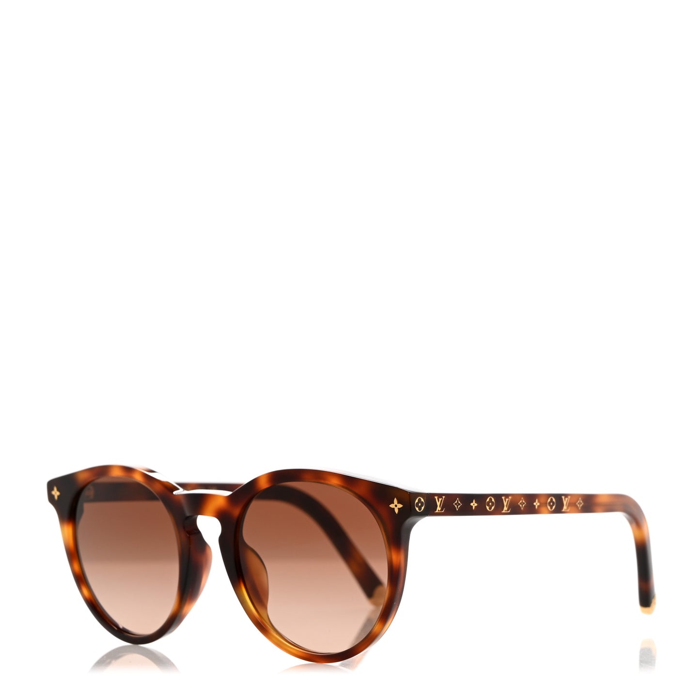 Acetate My Monogram Light Round Sunglasses Z2005E Havana