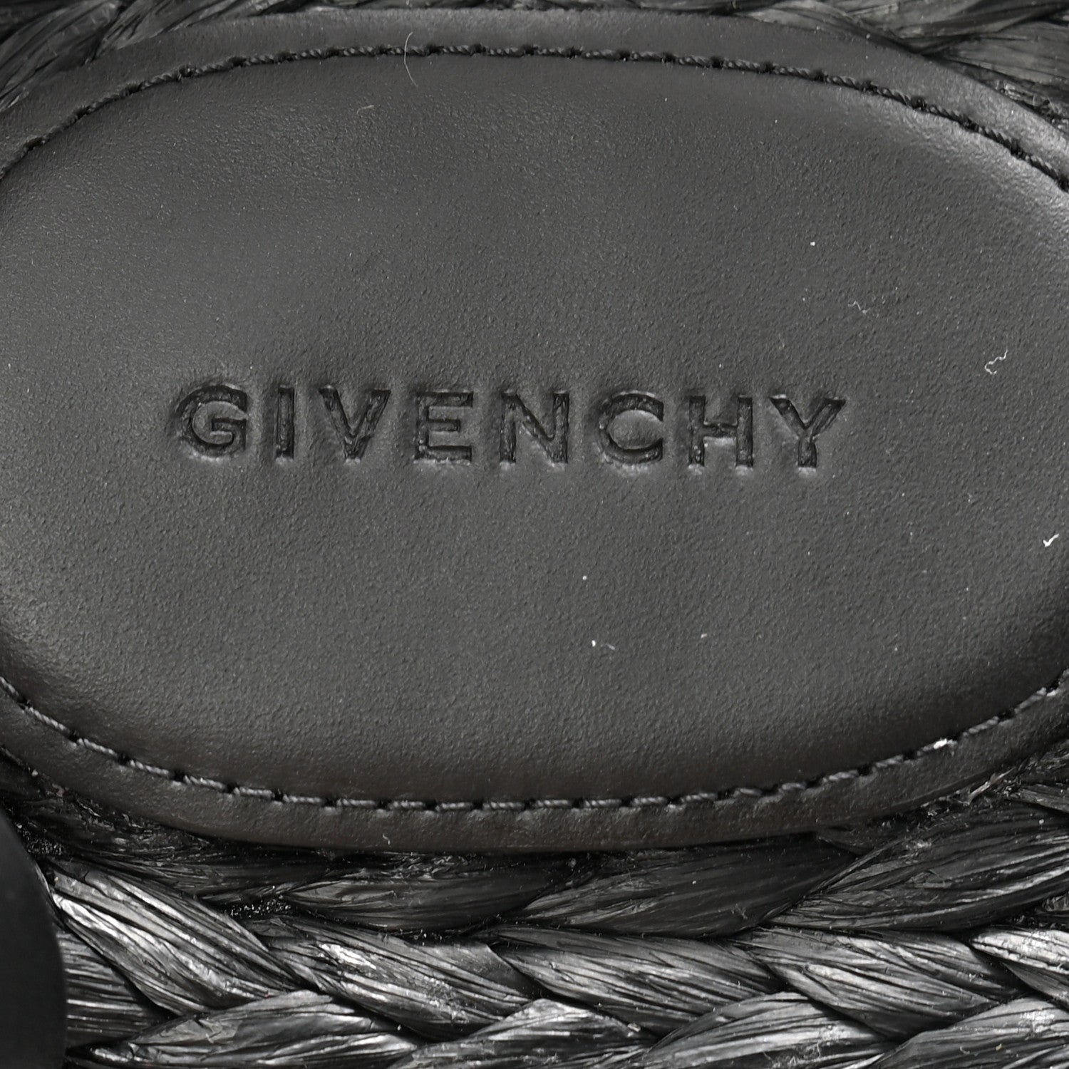 Givenchy Calfskin Raffia 4G Liquid Tong Sandals 35 Black 6 of 10