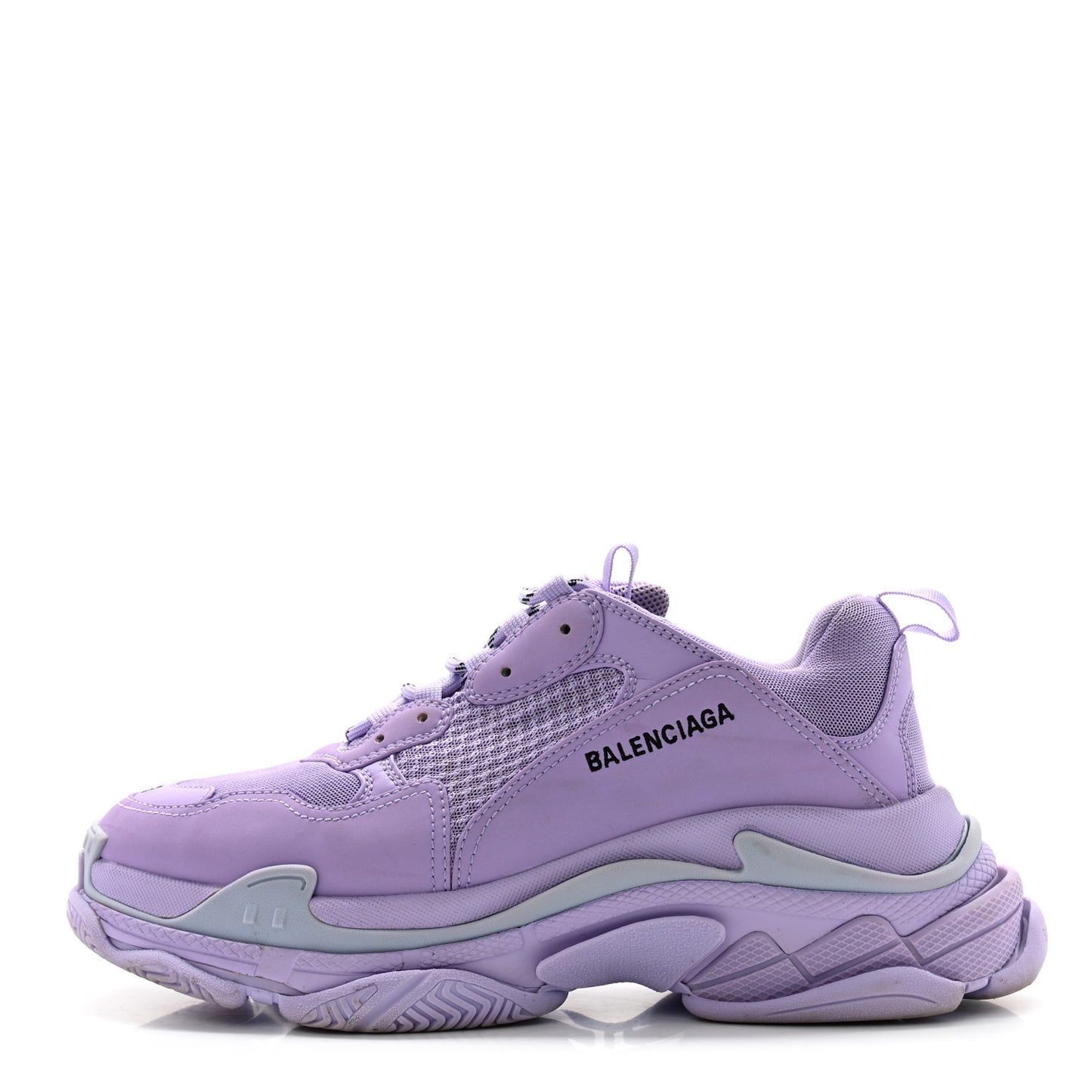 Fabric Mesh Mens Triple S Sneakers 43 Light Lilac