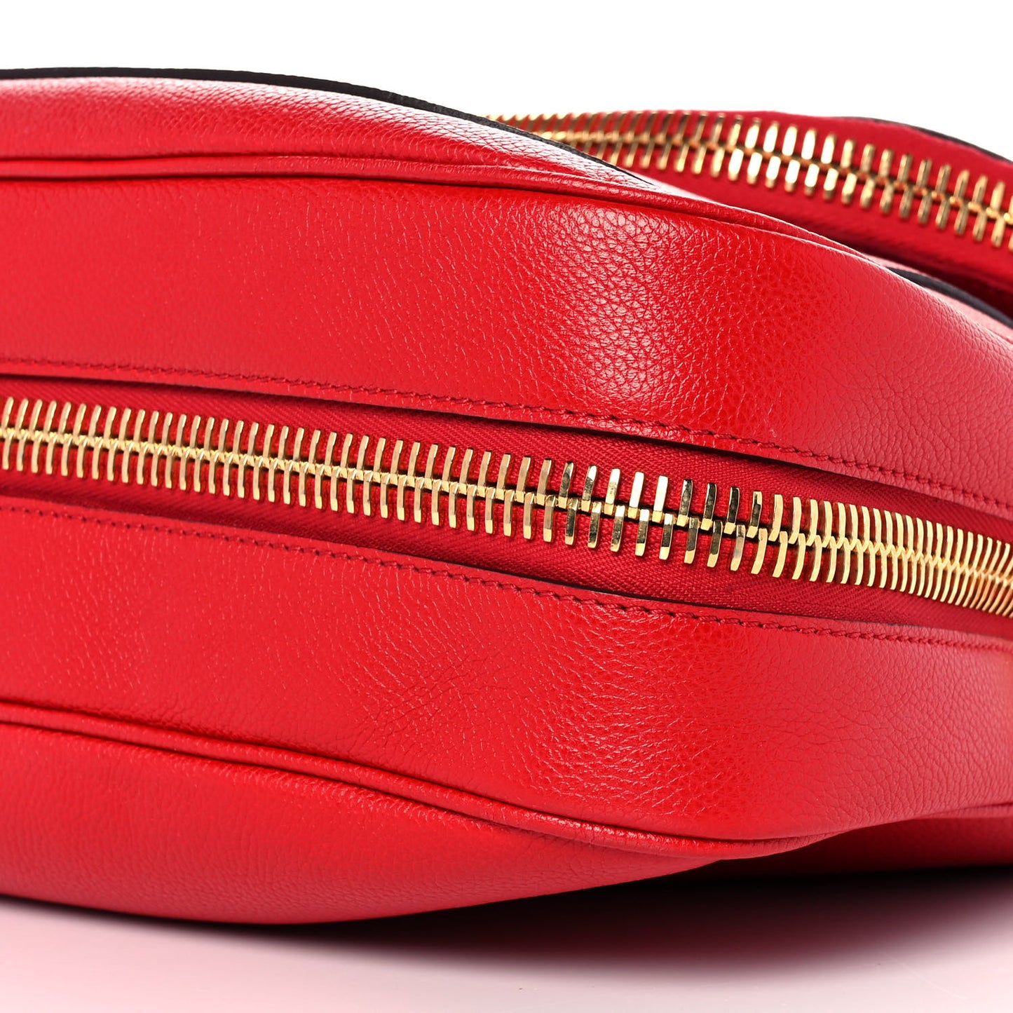 Grained Calfskin Medium Jennifer Crossbody Red