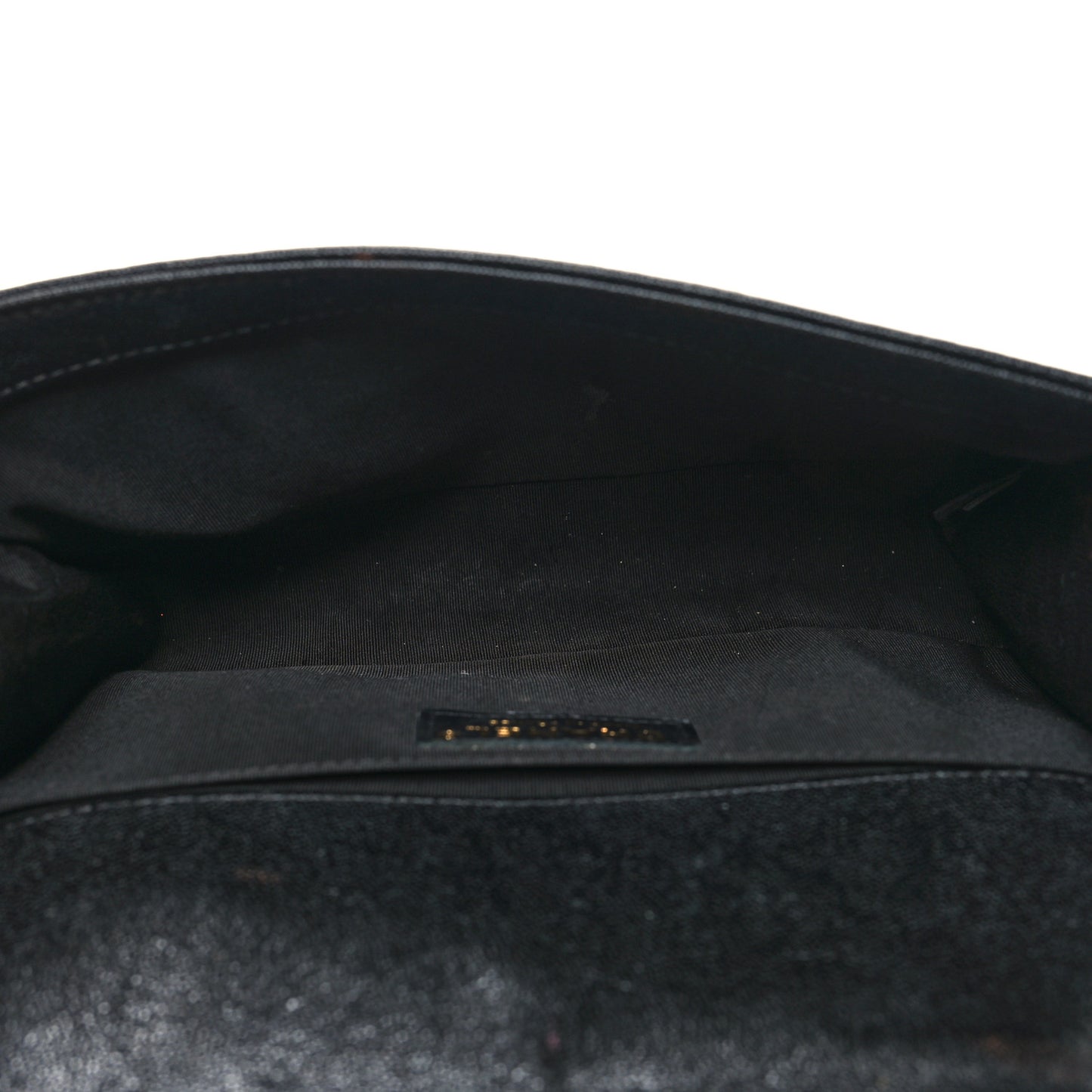 Caviar Chevron Quilted Medium Boy Flap Black