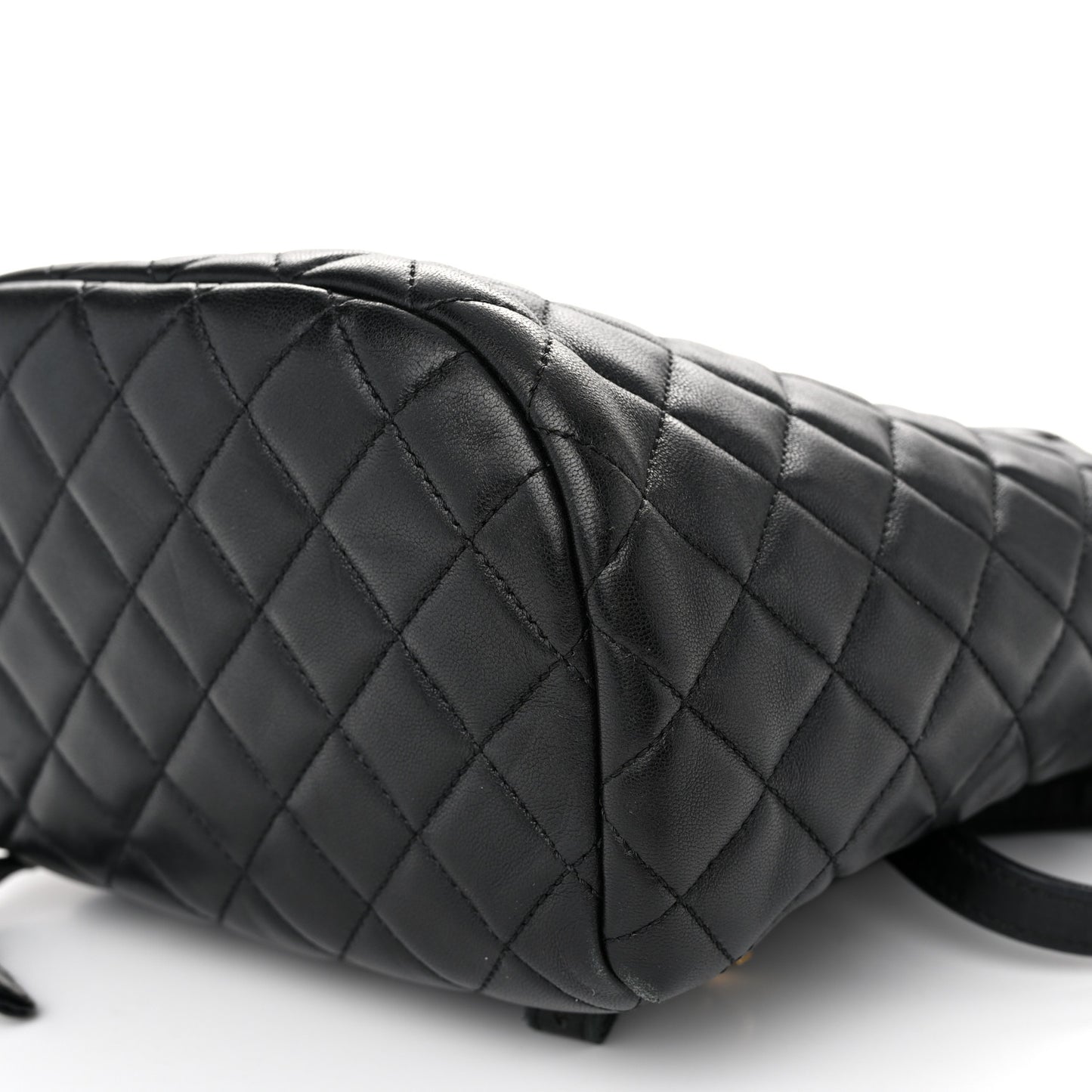 Lambskin Quilted Small Urban Spirit Backpack Black