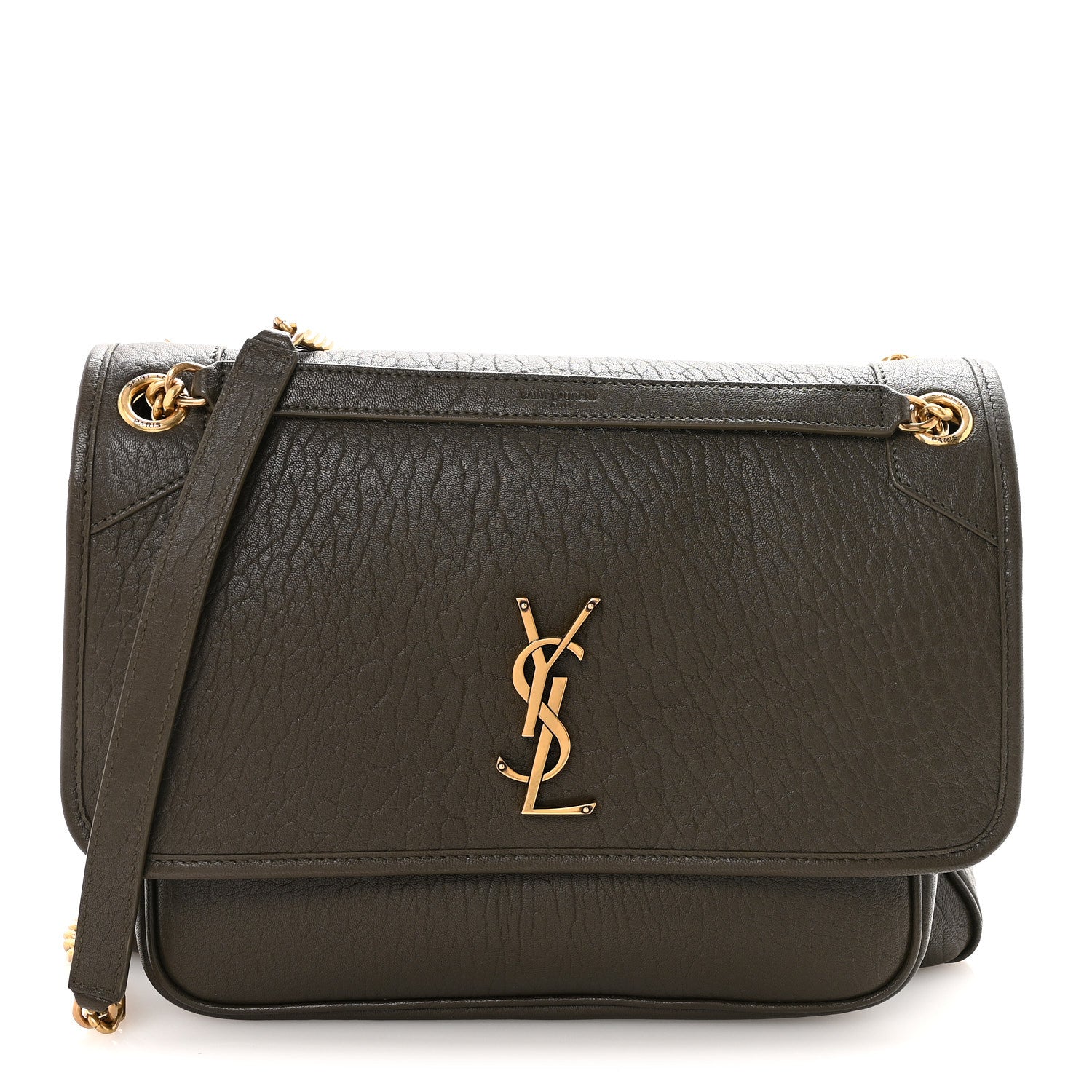 Saint Laurent モノグラム ボディーバッグ LE MONOGRAMME CROSSBODY BAG IN CASSANDRE CANVAS AND SMOOTH LEATHER