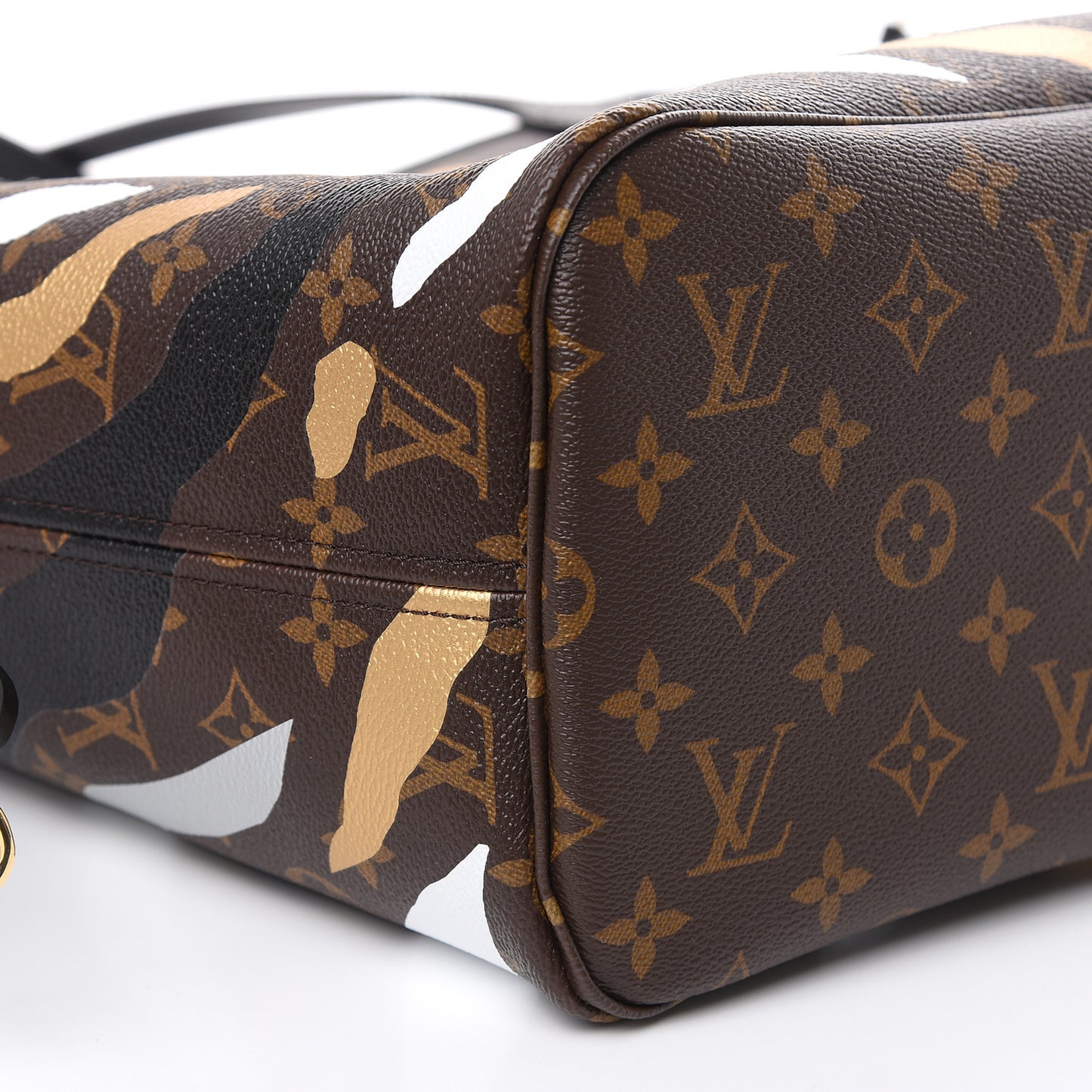 X LOL Monogram Neverfull MM Gold Silver