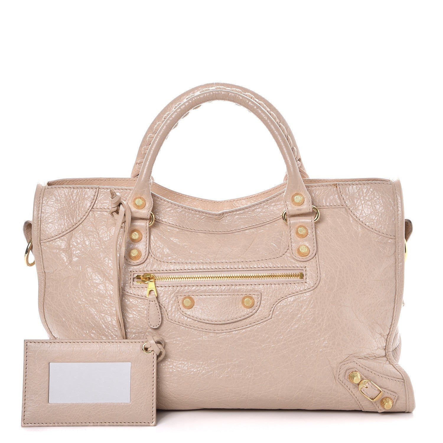Balenciaga Agneau Giant 12 Gold Hardware City Rose Aubepine Rose