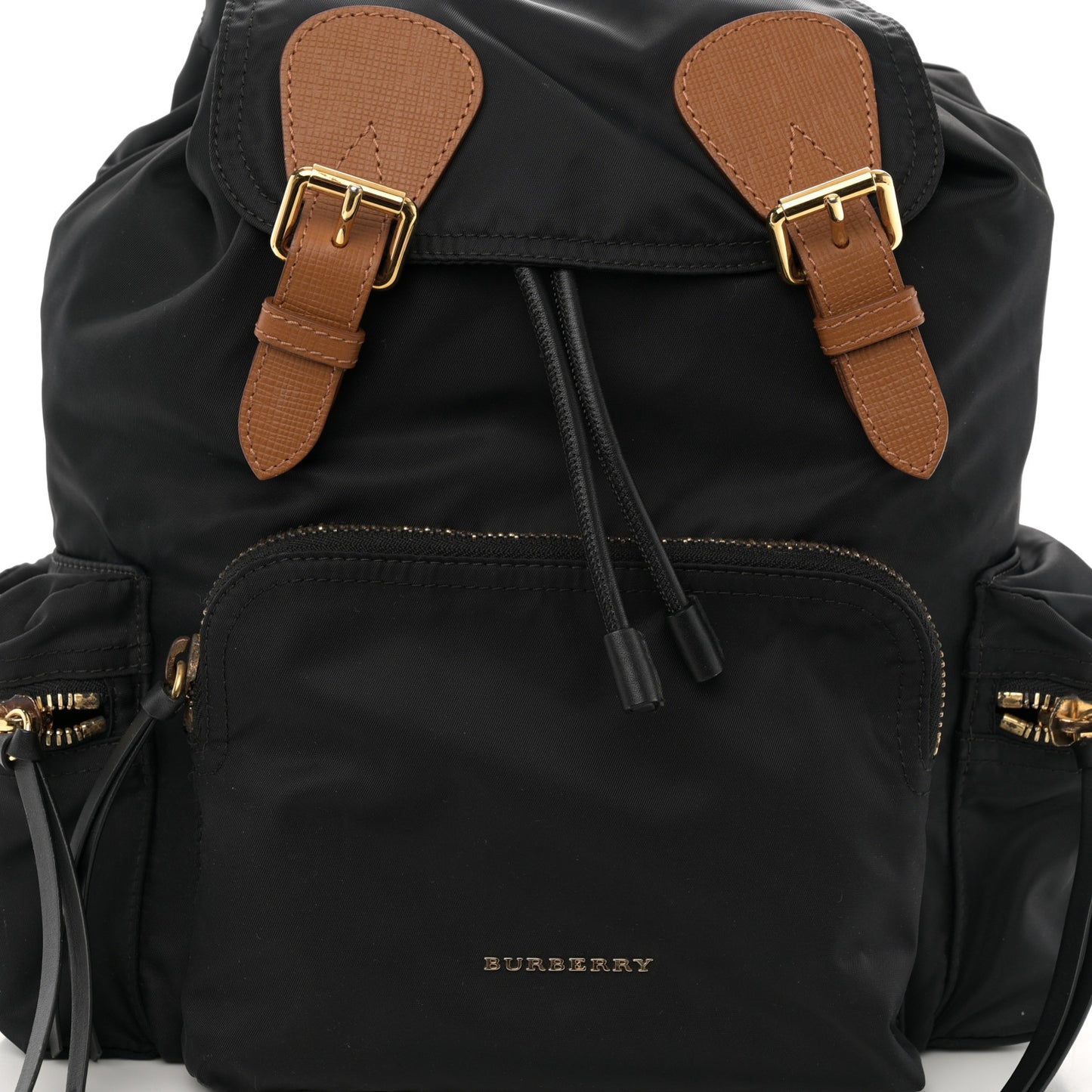 Nylon Medium Rucksack Backpack Black