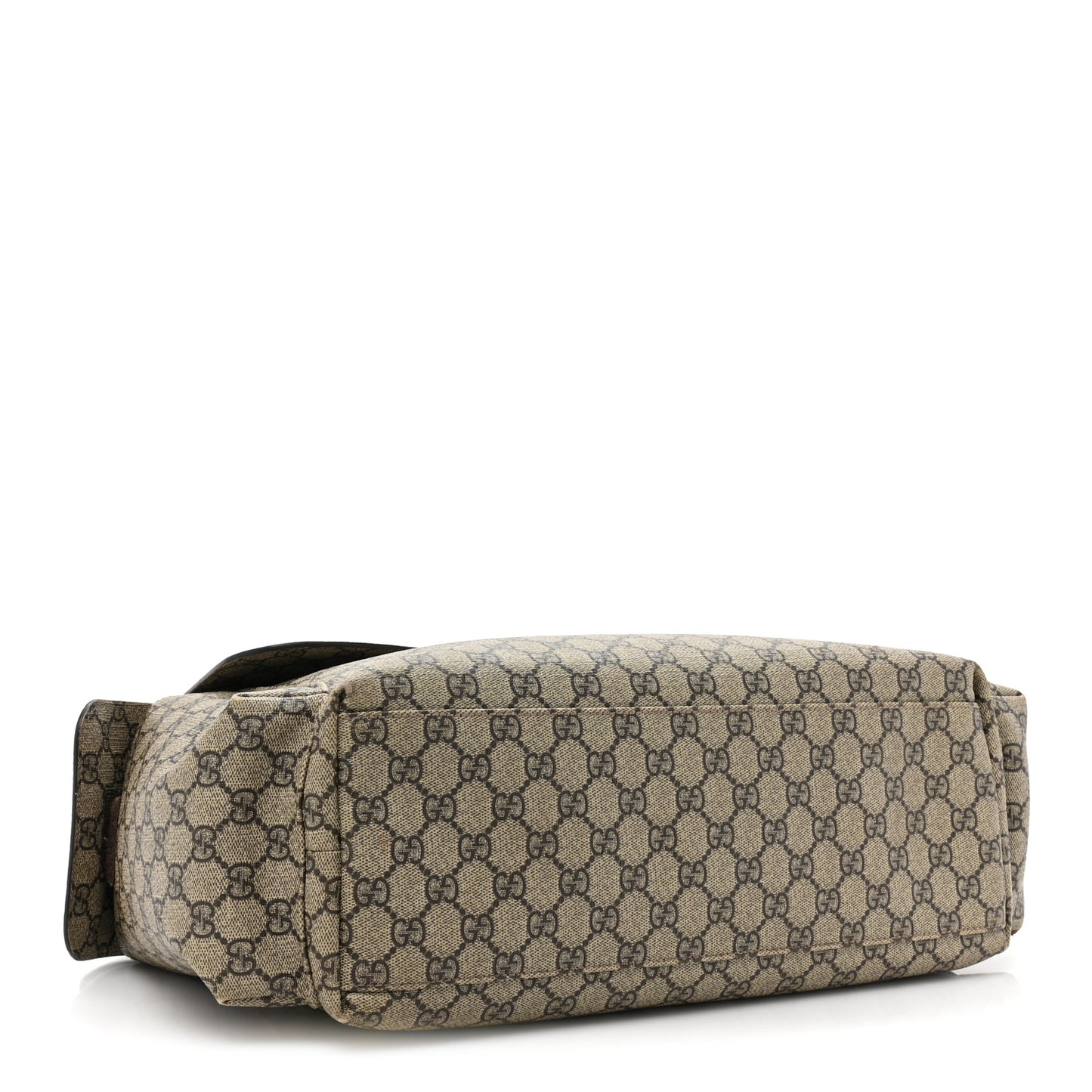 GG Plus Monogram Messenger Diaper Bag Dark Brown