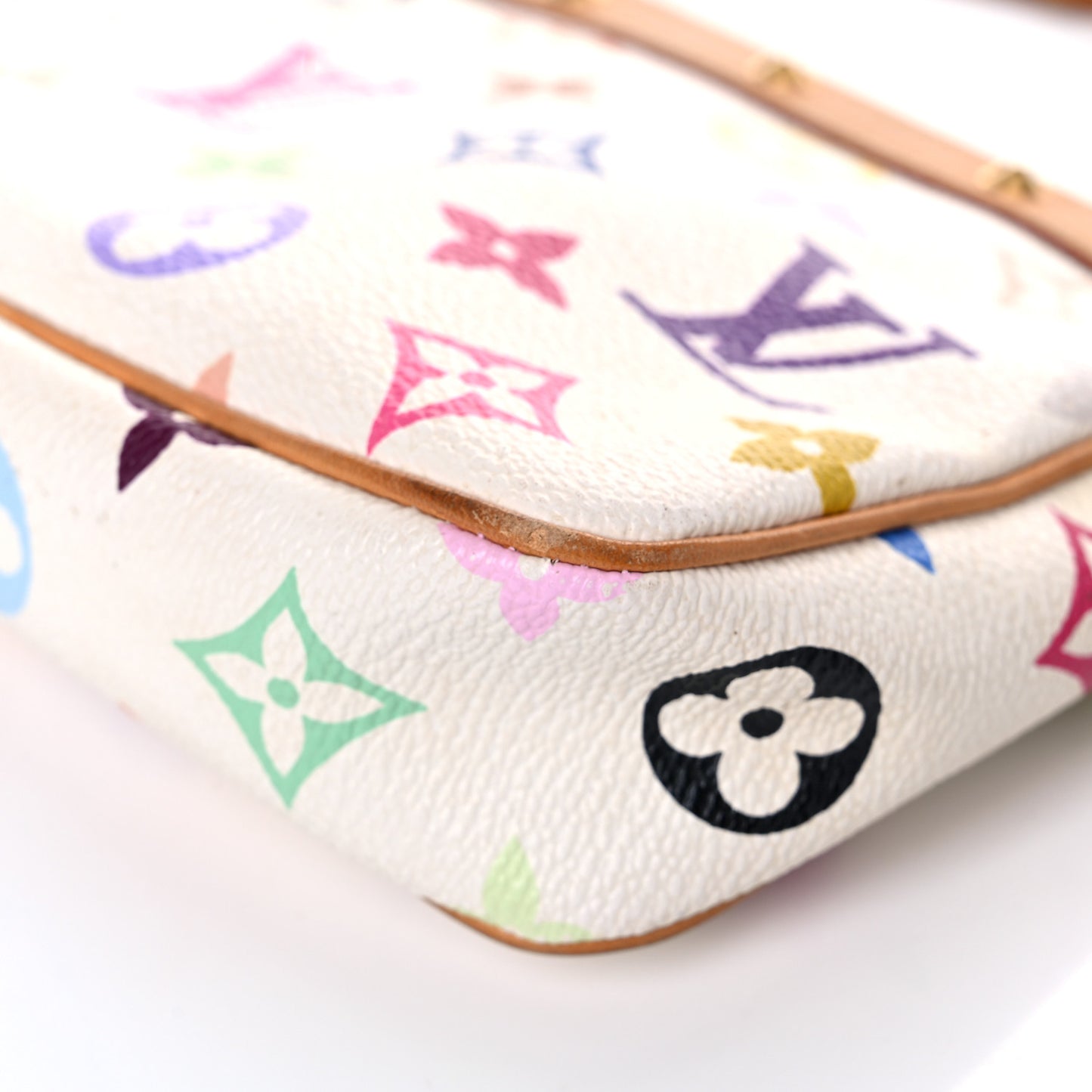Monogram Multicolor Pochette Accessories White
