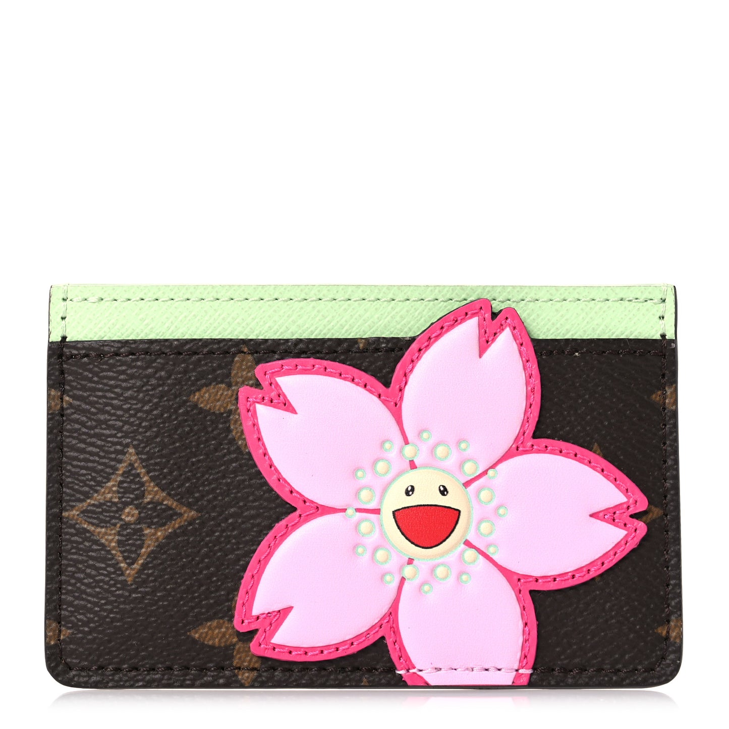 LV X TM Monogram Cherry Blossom Card Holder Sakura Brown