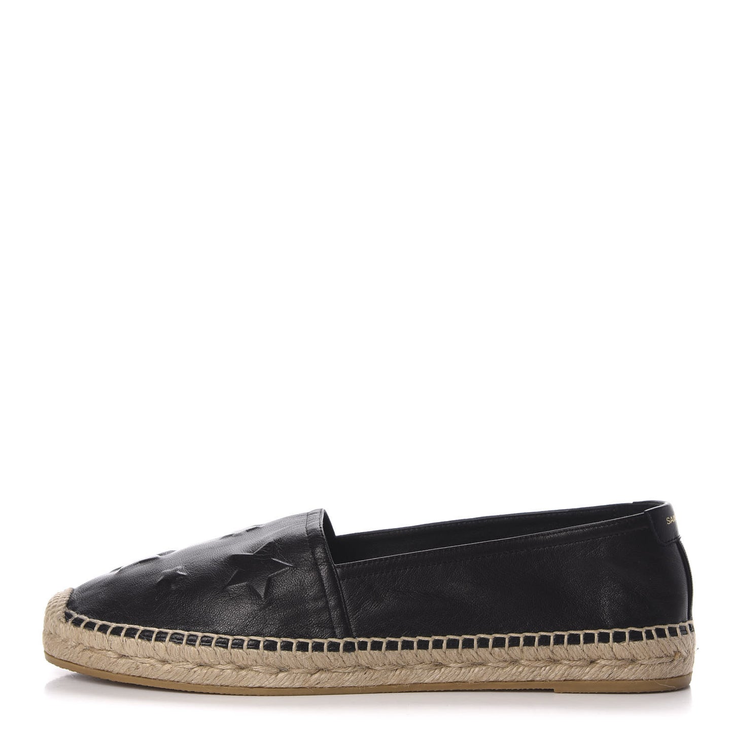 Nappa Embossed Stars Espadrilles 39 Black