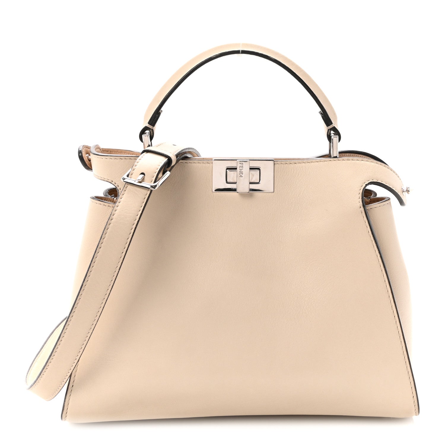 Fendi Vitello Tahiti Burro Bi-Color Medium Peekaboo Iconic