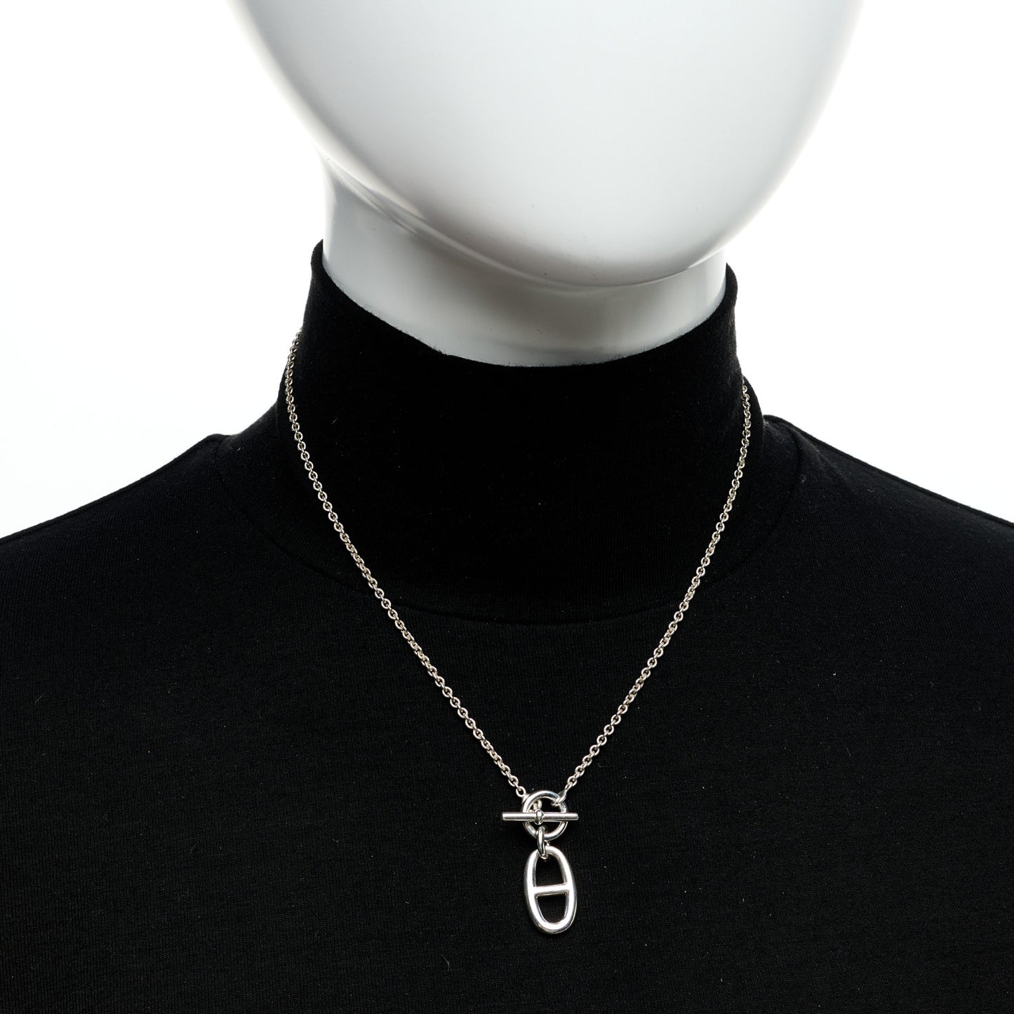 Sterling Silver Amulette Chaine d'Ancre Necklace