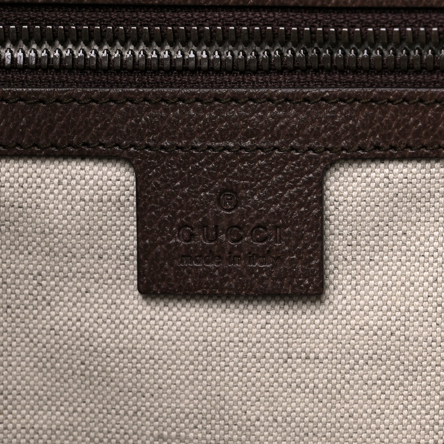 GG Supreme Monogram Web Ophidia Half Moon Hobo Brown