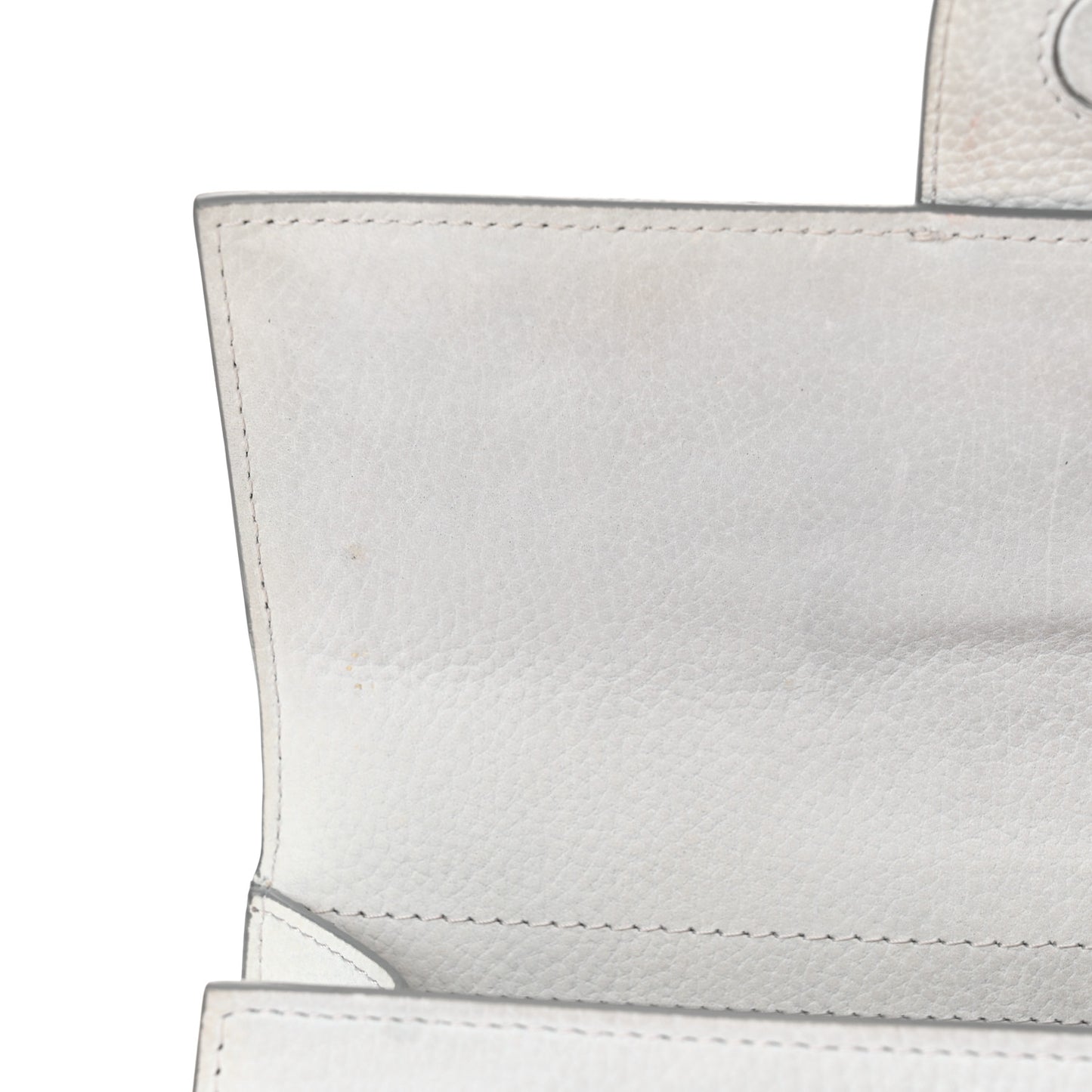 Grained Calfskin Le Grand Bambino Light Grey