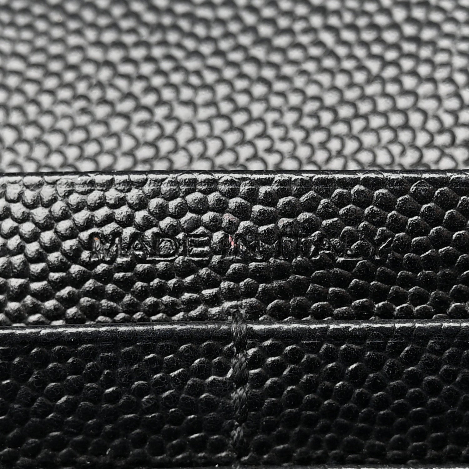 Saint Laurent Grain De Poudre Matelasse Chevron Monogram Chain Wallet Black 7 of 18
