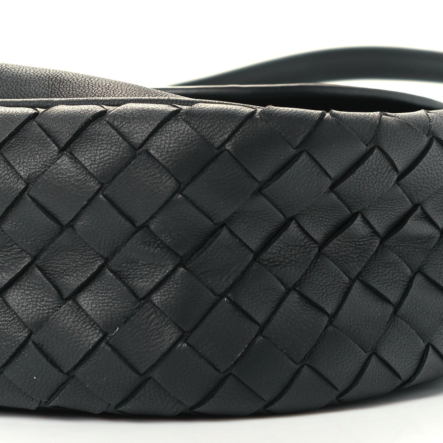 Nappa Intrecciato Small Nodini Flap Crossbody Black