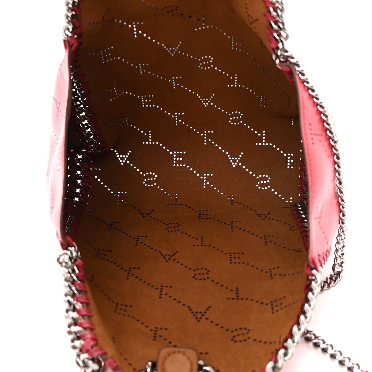 Eco Alter Nappa Perforated Logo Falabella Reversible Tote Red