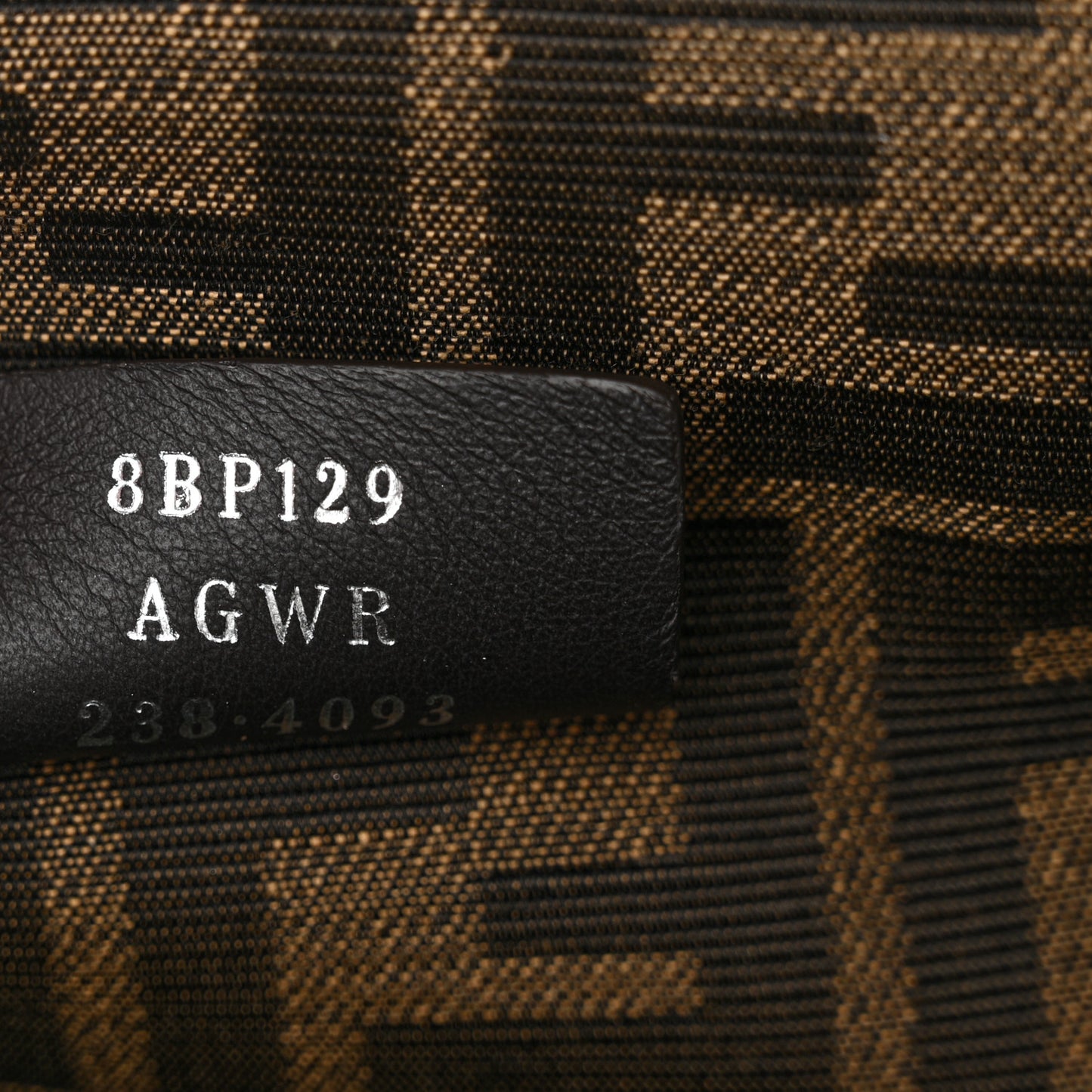 Shiny Nappa Snakeskin Small Fendi First Mirto