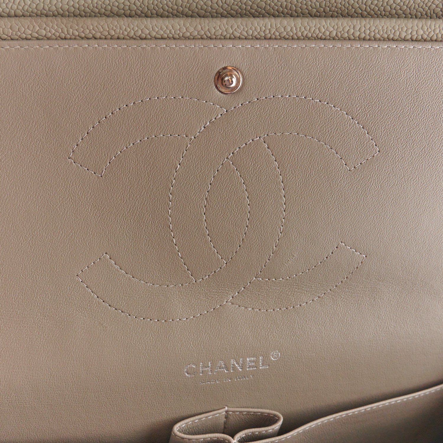 Chanel Caviar Quilted Jumbo Double Flap Grey 6 of 11