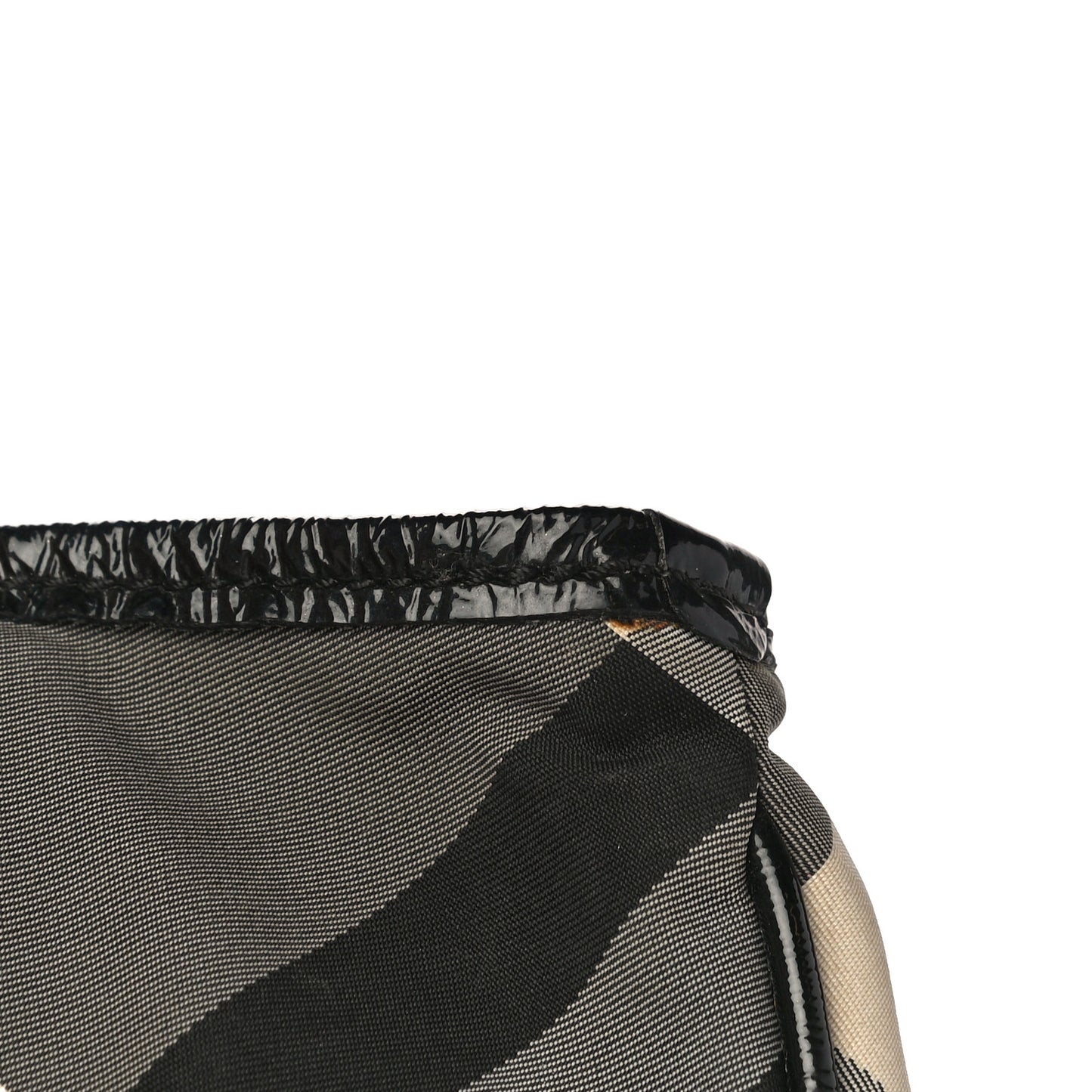 Nylon Beat Check Small Victoria Tote Black