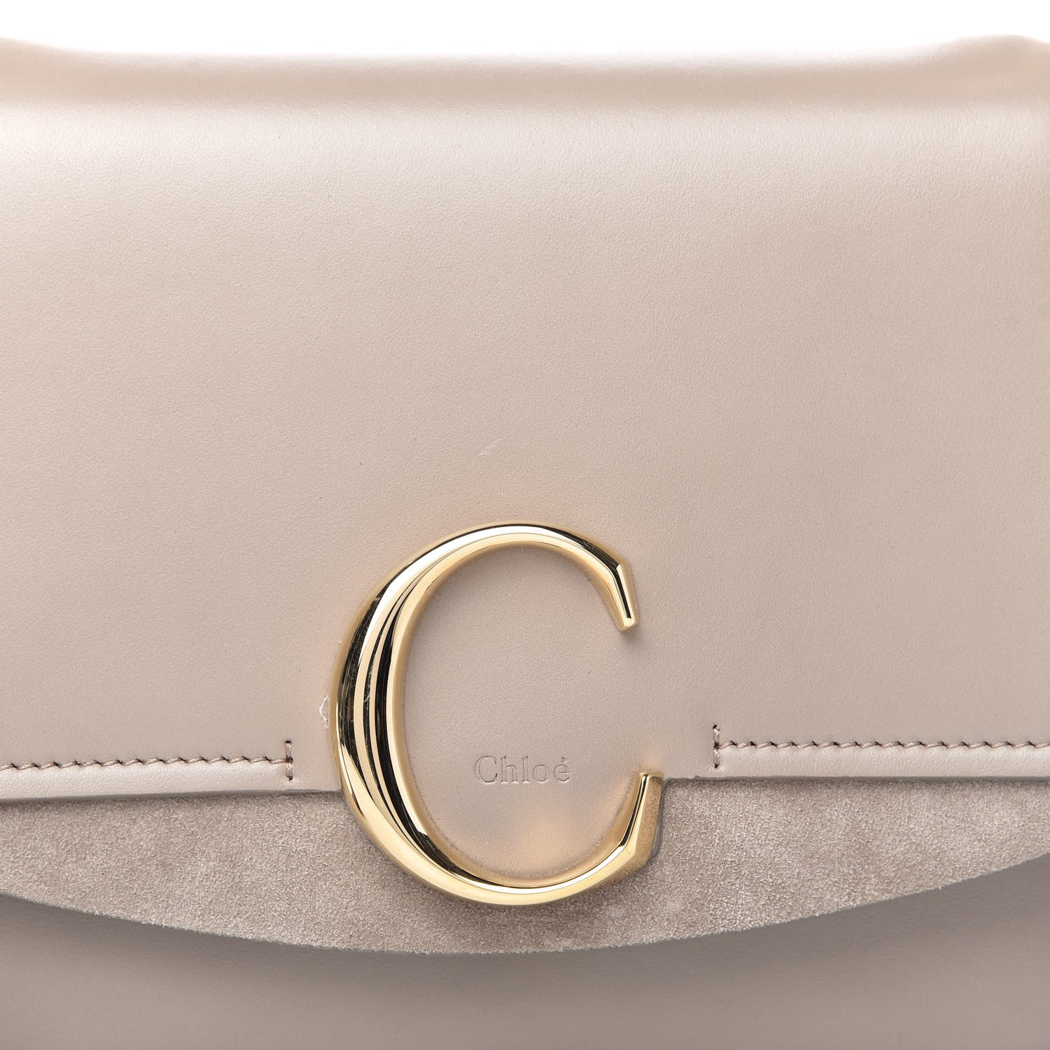 Chloe Calfskin Small C Double Carry Motty Grey 10 of 10