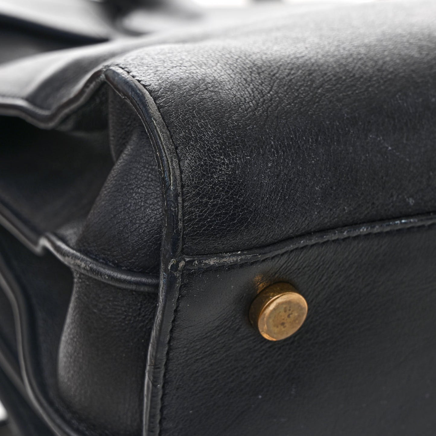 Calfskin Small Sac De Jour Navy